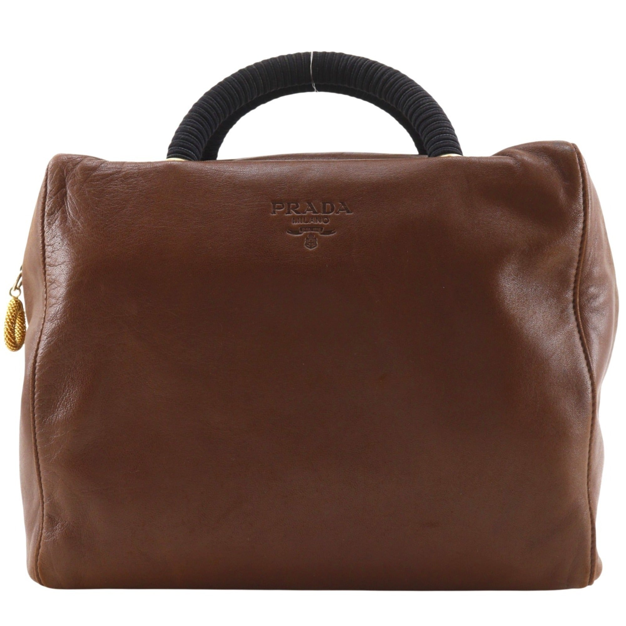 Prada Brown Leather Handbag (Pre-Owned)
