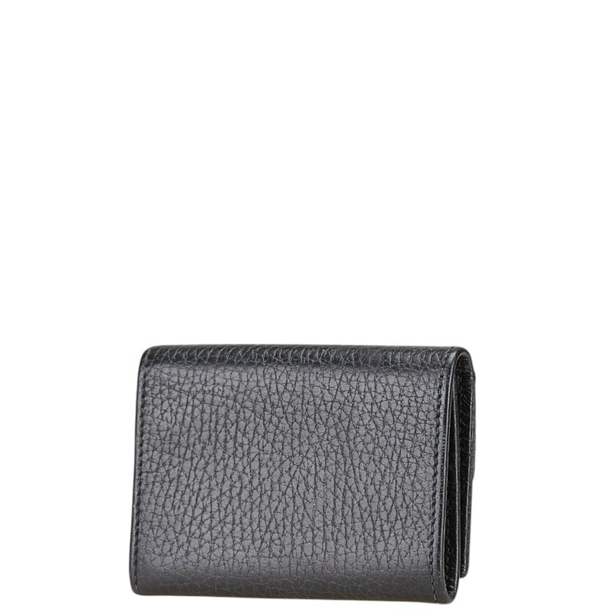 Gucci Black Leather Wallet (Tri-Fold) (Pre-Owned)