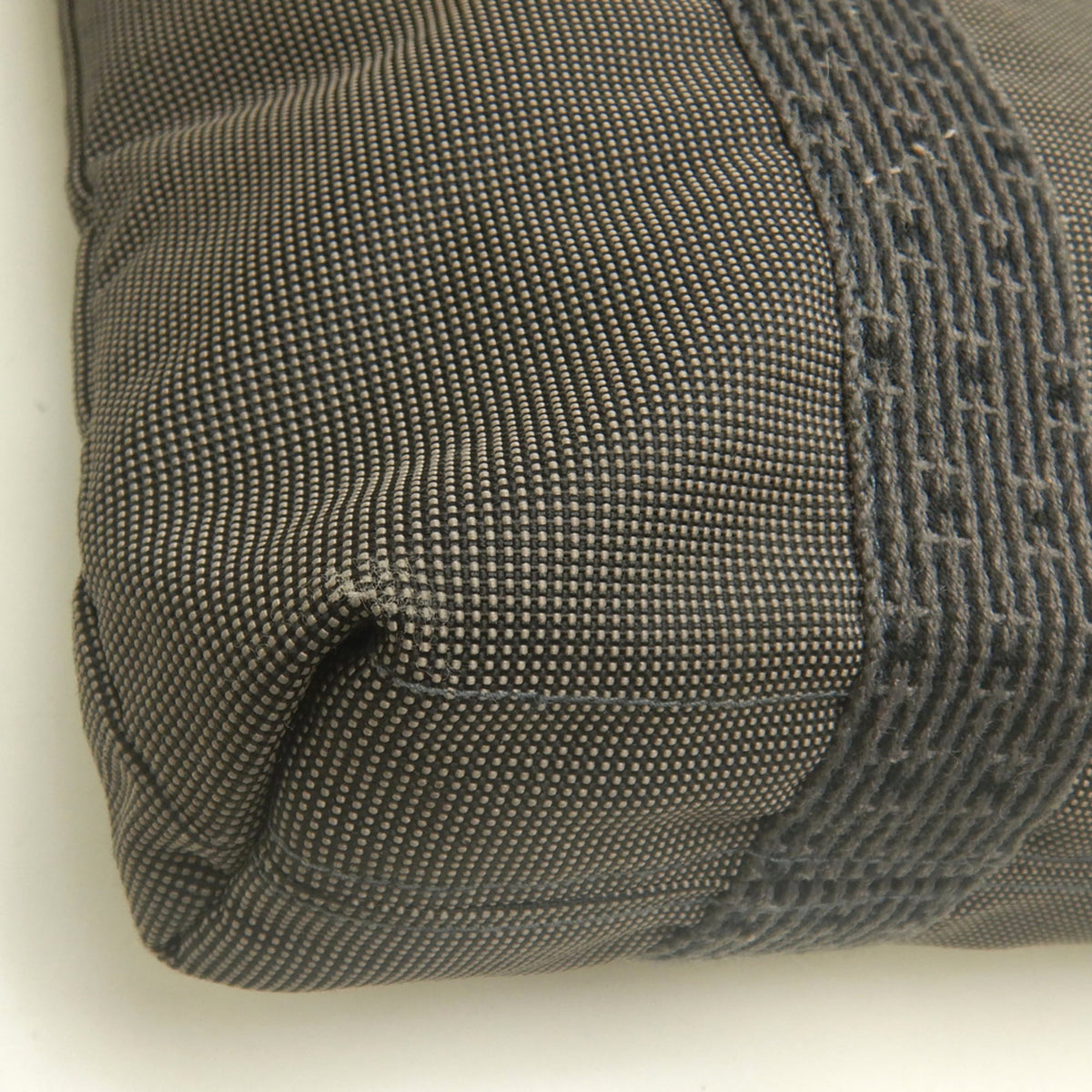 Hermes Gray Nylon Tote Bag (Pre-Owned)