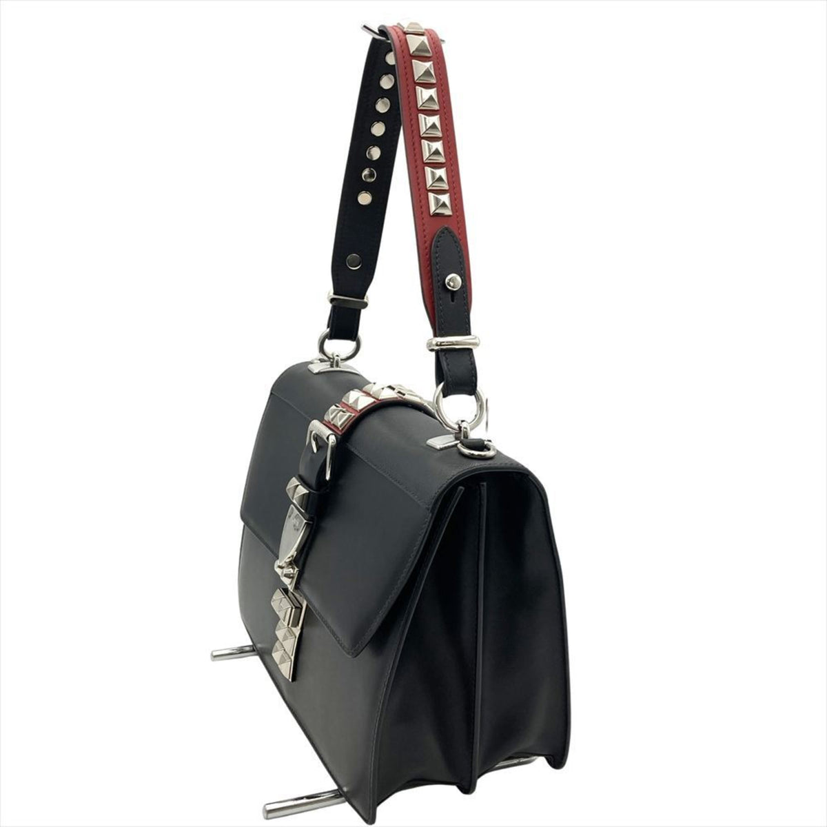 Prada Black Leather Shoulder Bag (Pre-Owned)