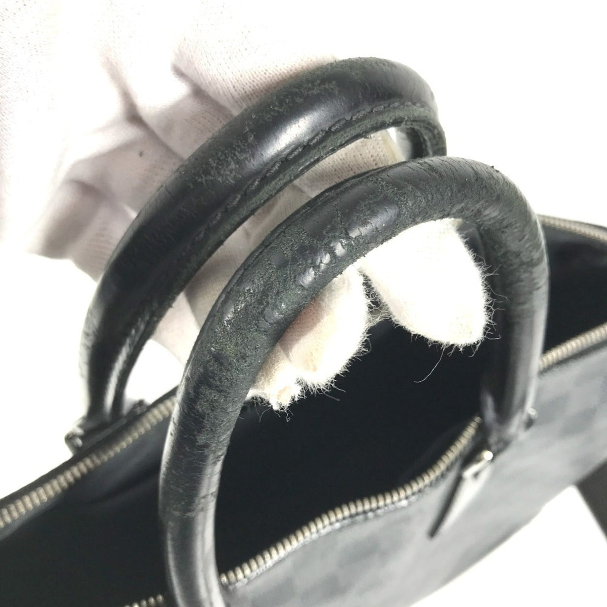 Louis Vuitton Black Damier Graphite Canvas Briefcase Handbag (Pre-Owned)