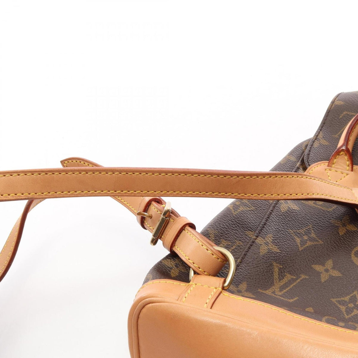 Louis Vuitton Brown Pvc Leather Backpack Handbag (Pre-Owned)