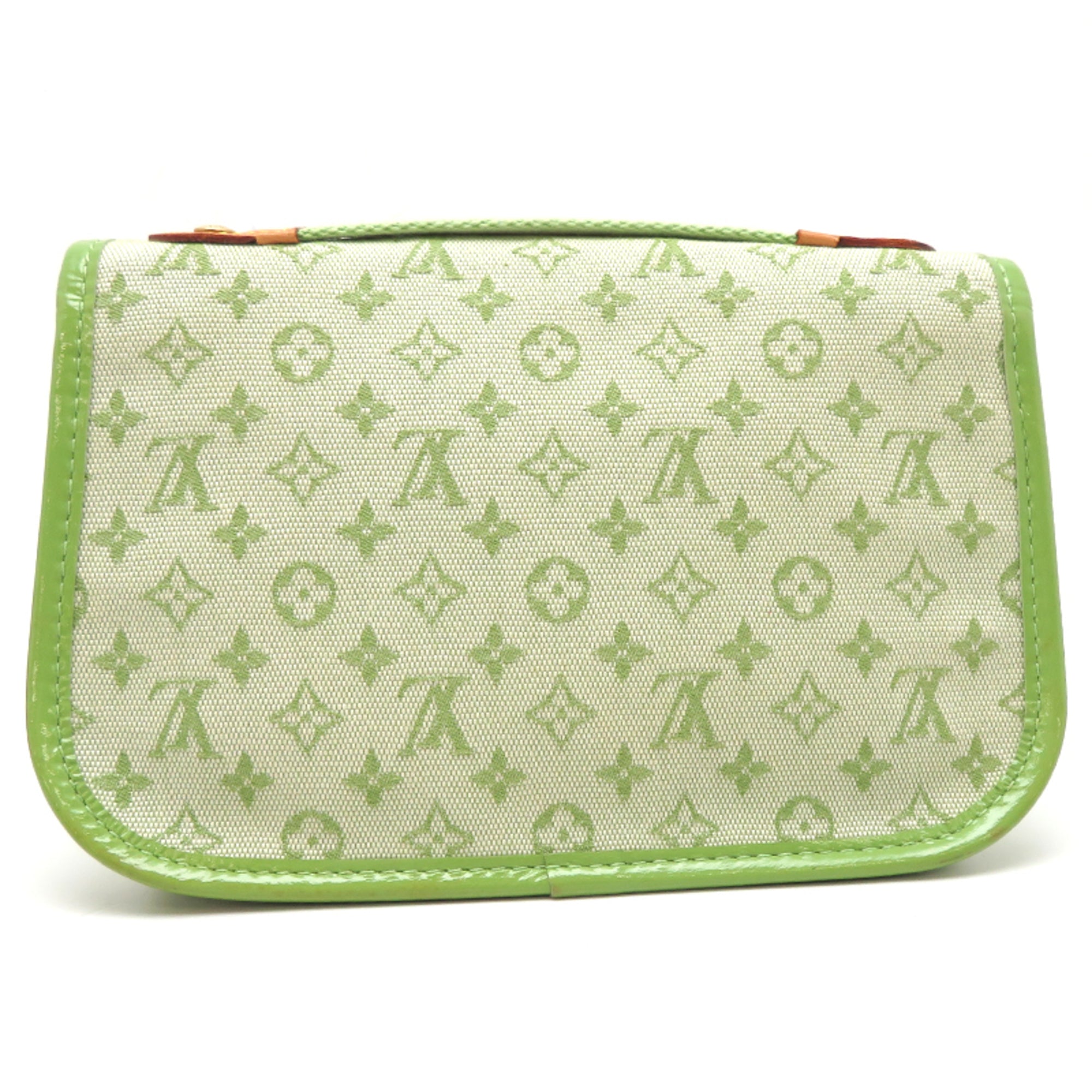 Louis Vuitton Green Monogram Pouch (Pre-Owned)