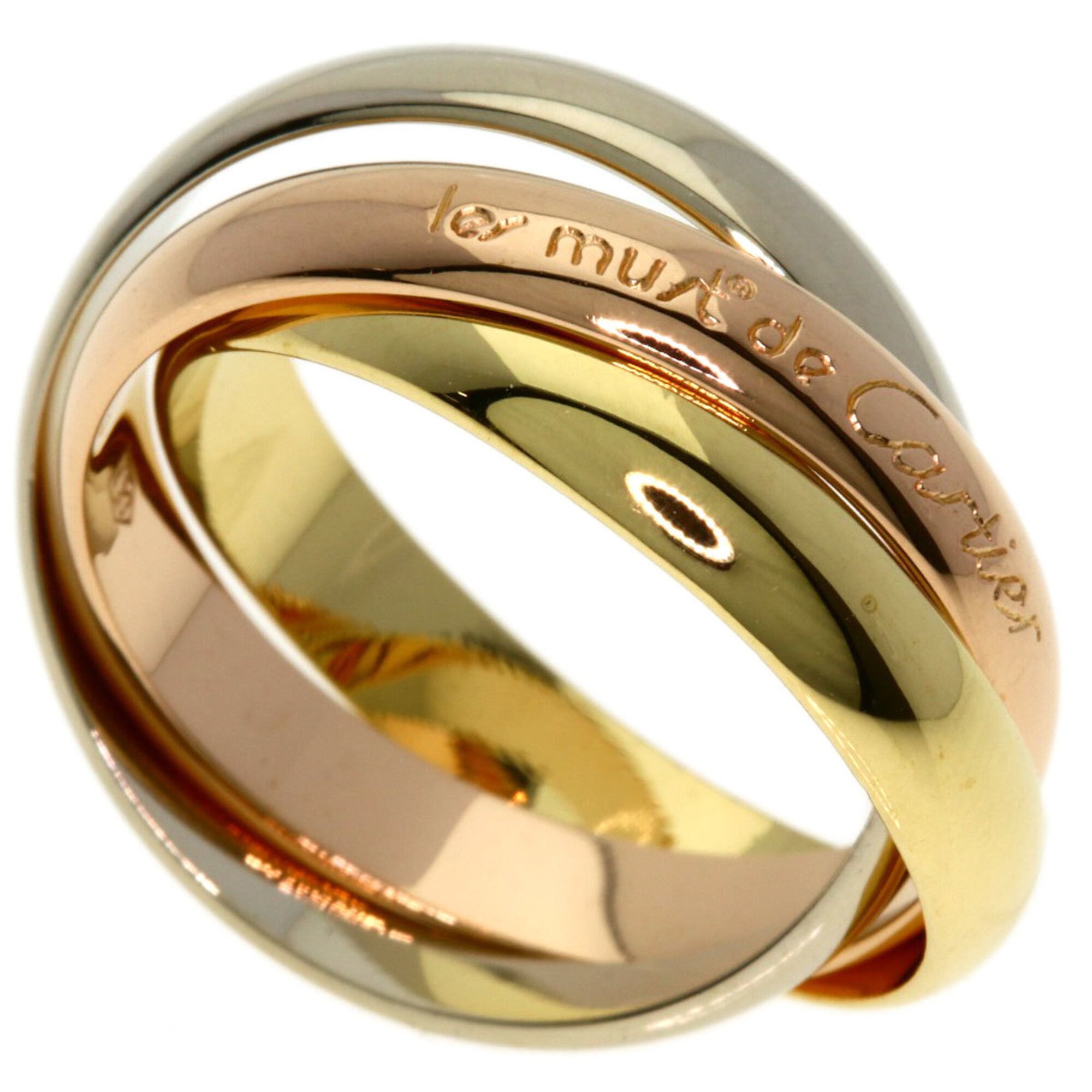Cartier Trinity Yellow Gold (18K) Pink Gold (18K) White Gold (18K) Band Ring (Pre-Owned)
