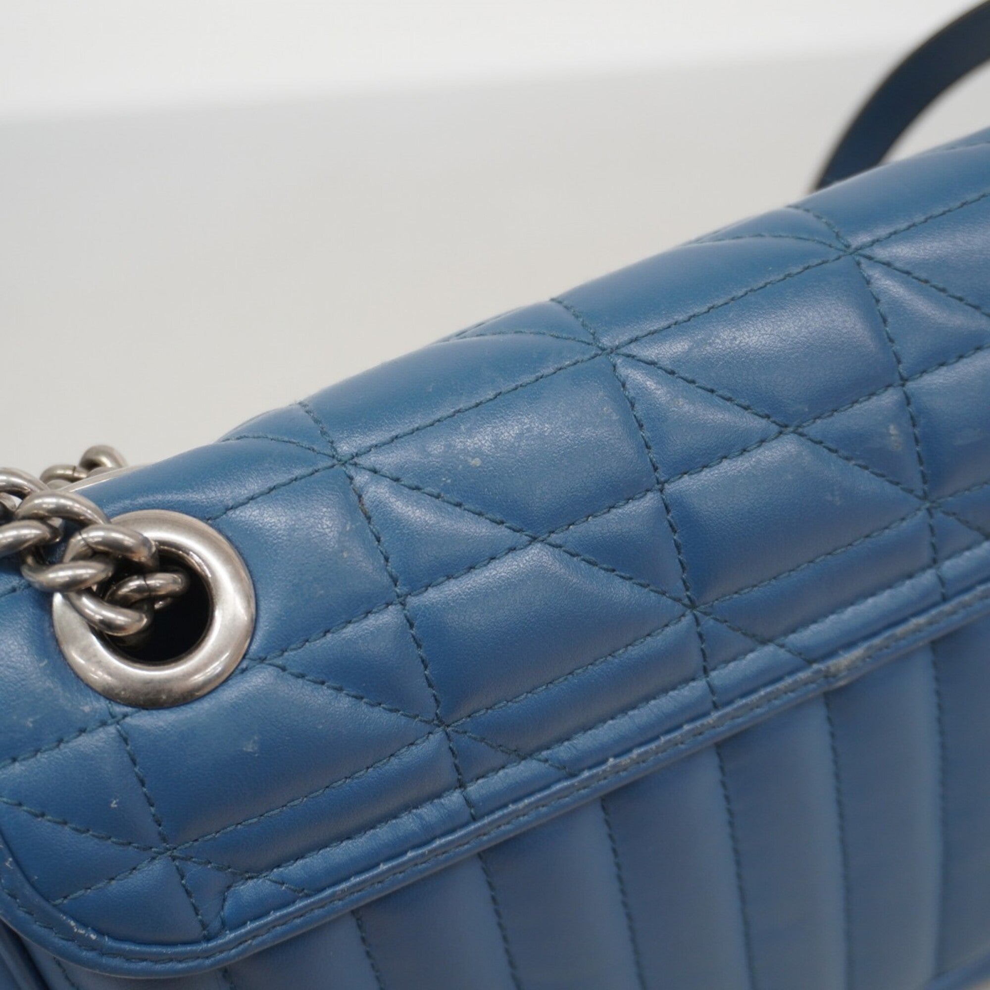 Gucci Blue Leather Shoulder Bag (Pre-Owned)