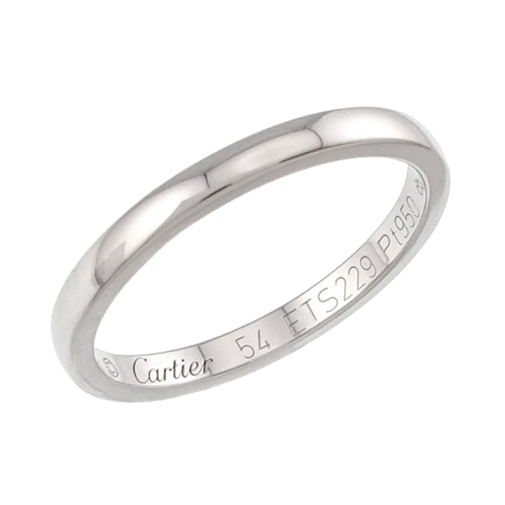 Cartier Platinum 950 Band Ring (Pre-Owned)