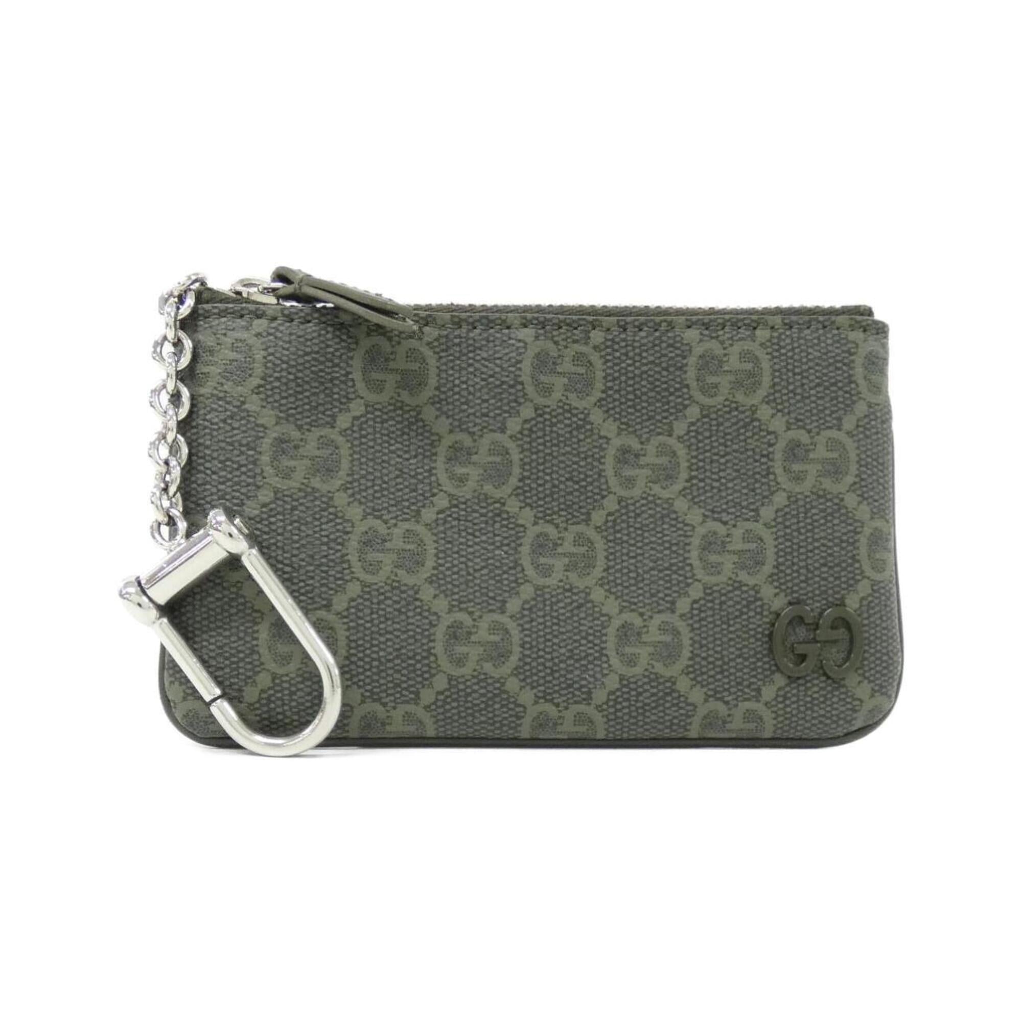 Gucci Green Gg Supreme Coin Purse/Coin Case (Pre-Owned)