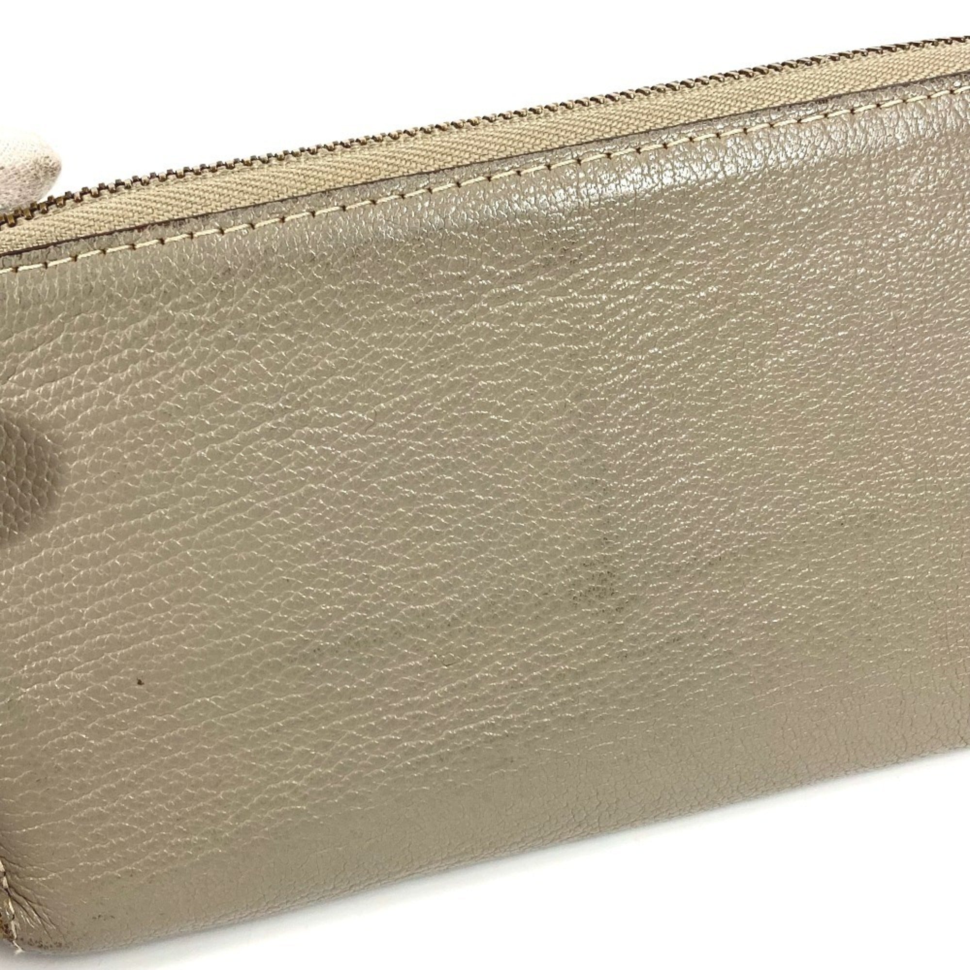 Louis Vuitton Galle Gray Velone Suhali Leather Long Wallet (Bi-Fold) (Pre-Owned)
