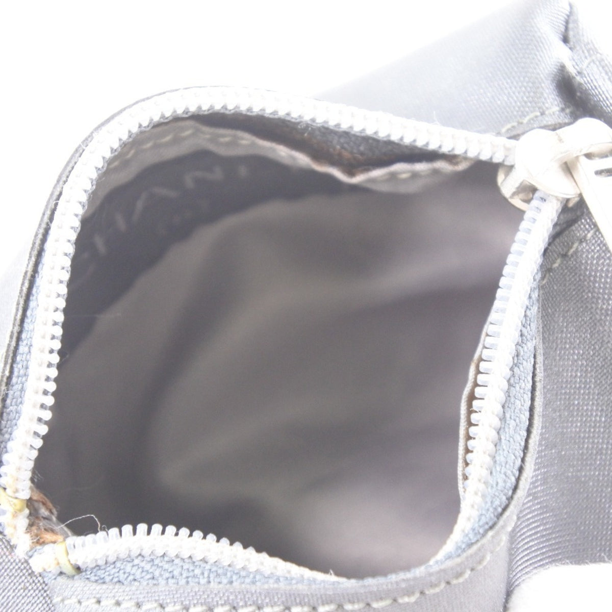 Chanel Gray Nylon Pouch (Pre-Owned)