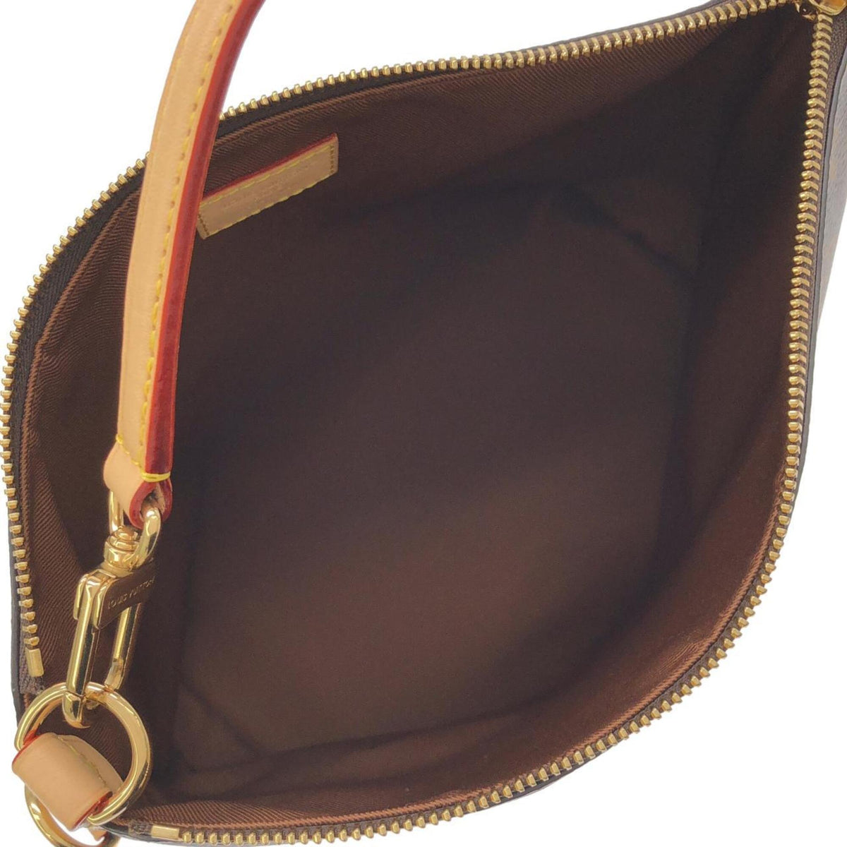 Louis Vuitton Marron Monogram Coated Canvas Shoulder Bag (Pre-Owned)