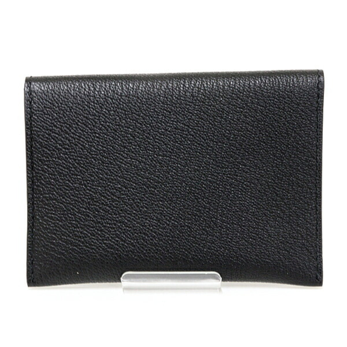 Hermes Kara Black Chevre Myzore Leather Pouch (Pre-Owned)