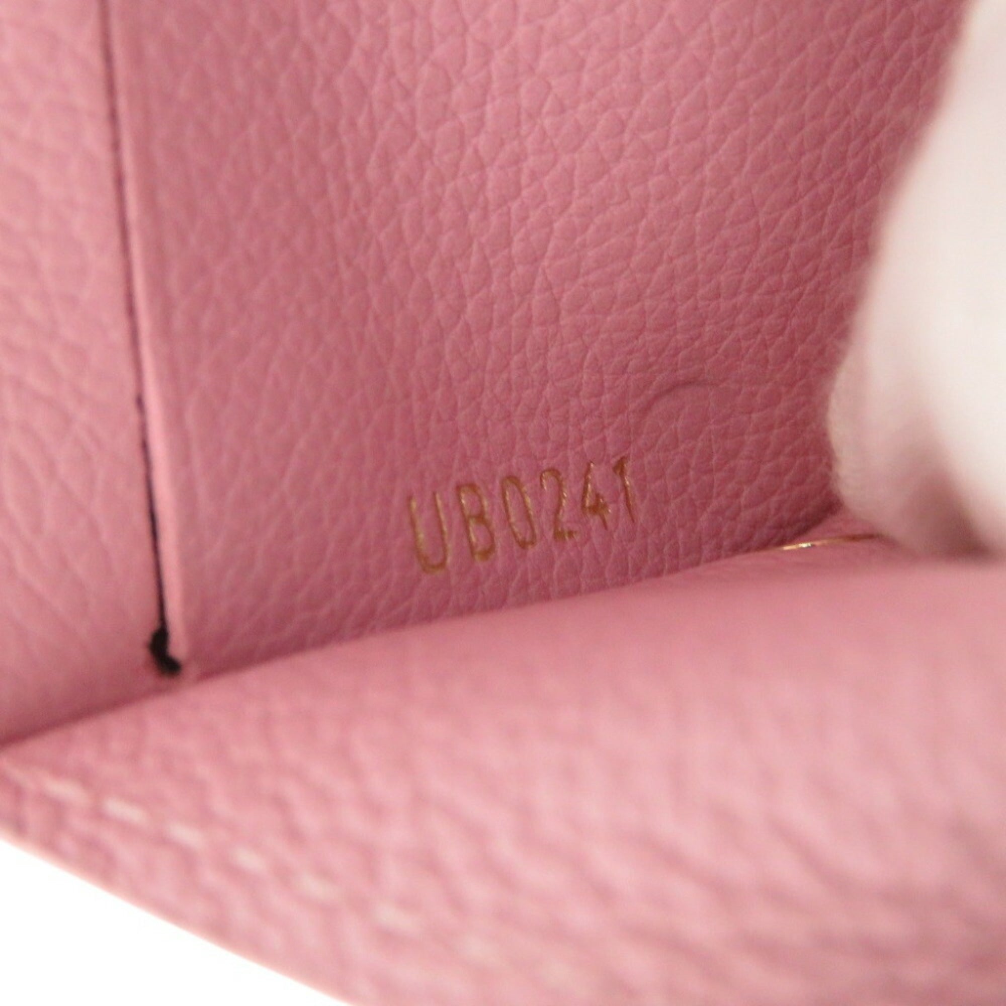 Louis Vuitton Pink Leather Wallet (Tri-Fold) (Pre-Owned)
