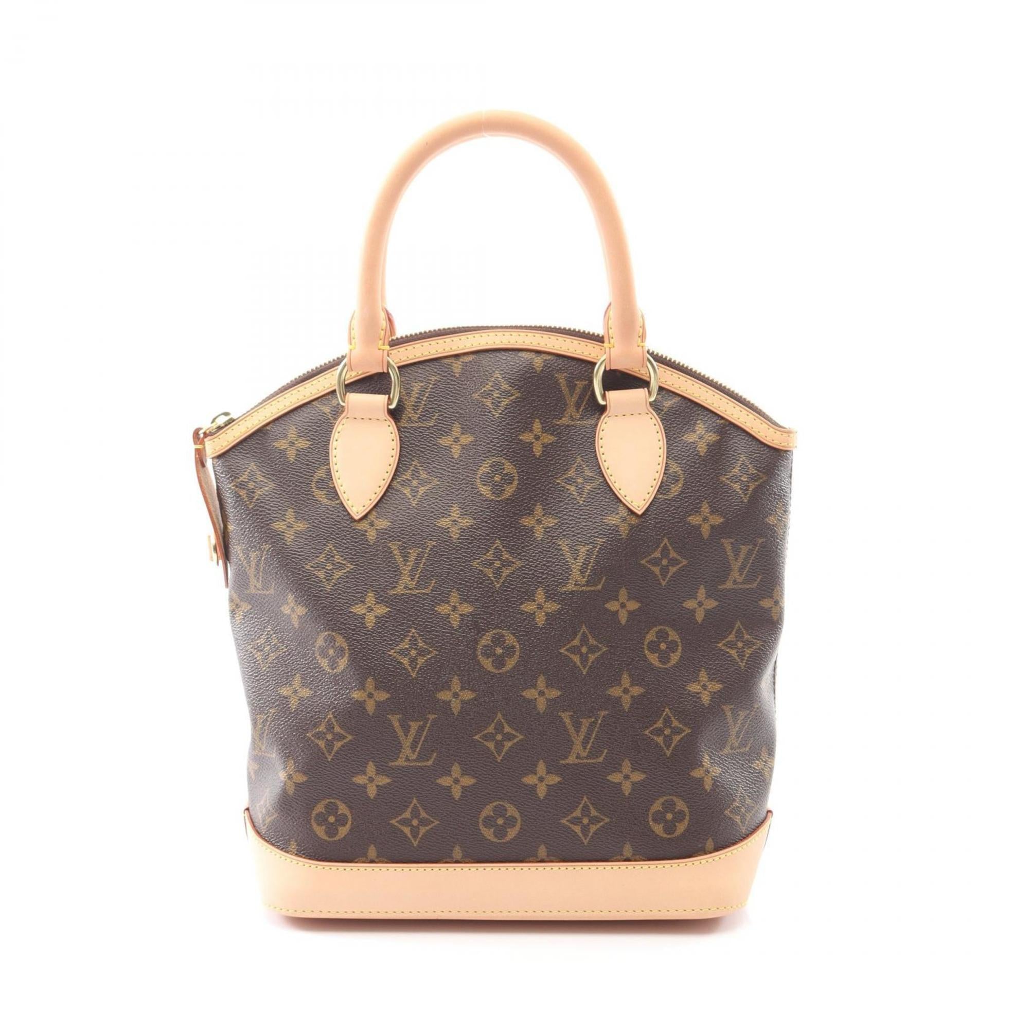 Louis Vuitton Brown Monogram Coated Canvas Leather Handbag (Pre-Owned)