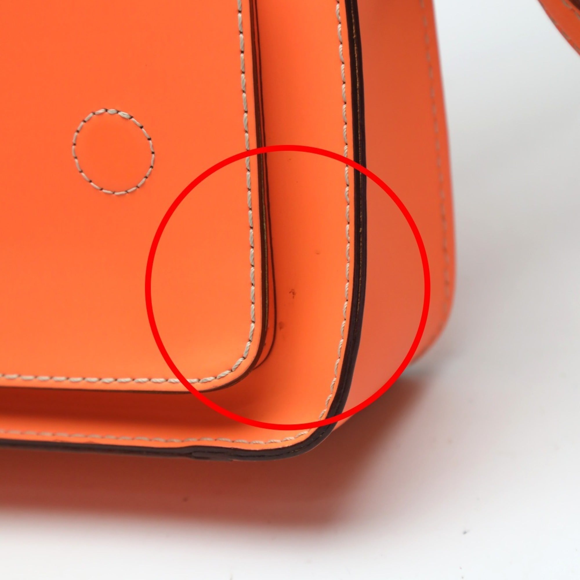 Kate Spade Orange Leather Pochette Shoulder Bag (Pre-Owned)