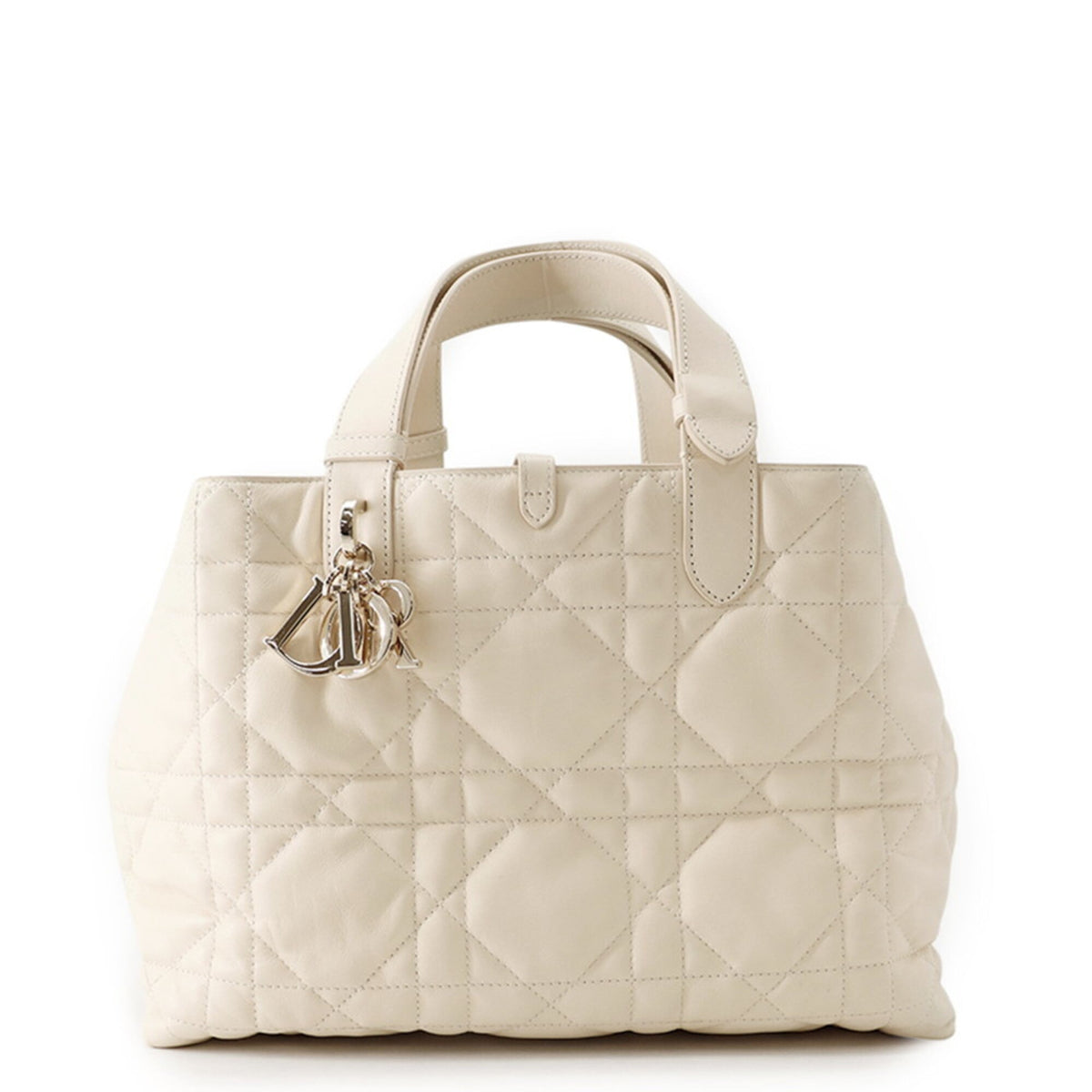 Christian Dior Ivory Leather Handbag (Pre-Owned)