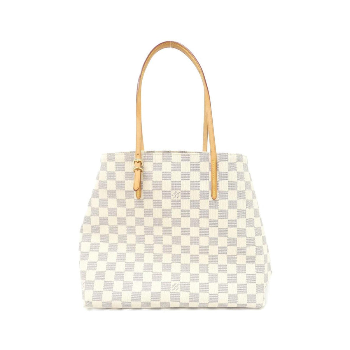 Louis Vuitton Azur White Coated Canvas Handbag (Pre-Owned)