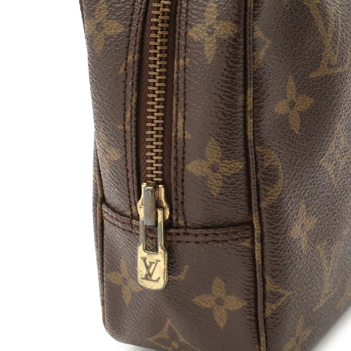 Louis Vuitton Brown Monogram Monogram Clutch Bag Handbag Pouch (Pre-Owned)