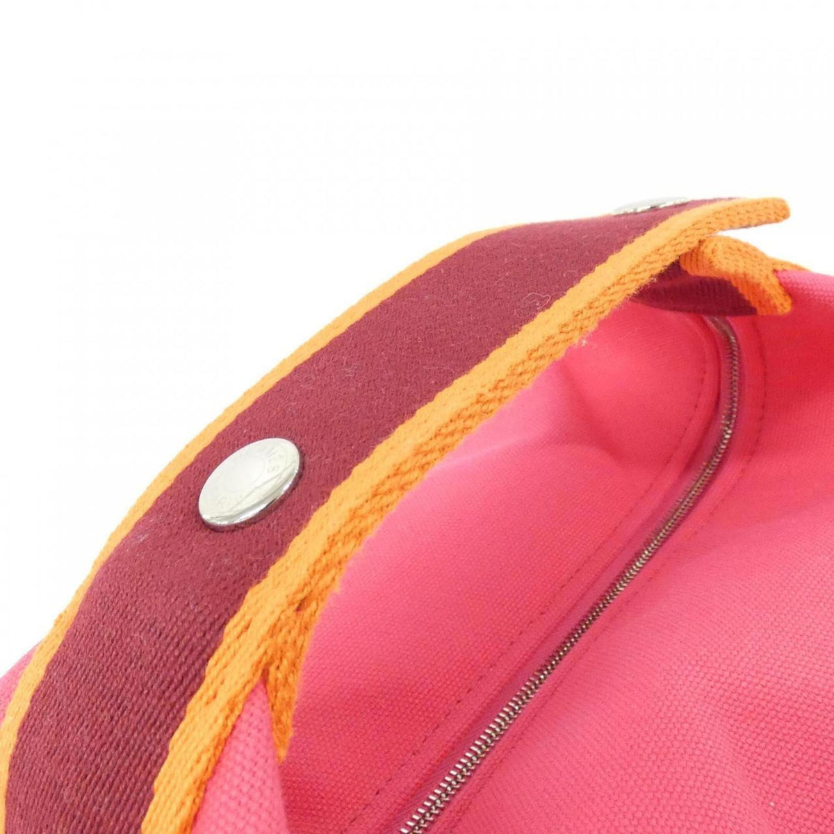 Hermes Pink Canvas Handbag Pouch (Pre-Owned)