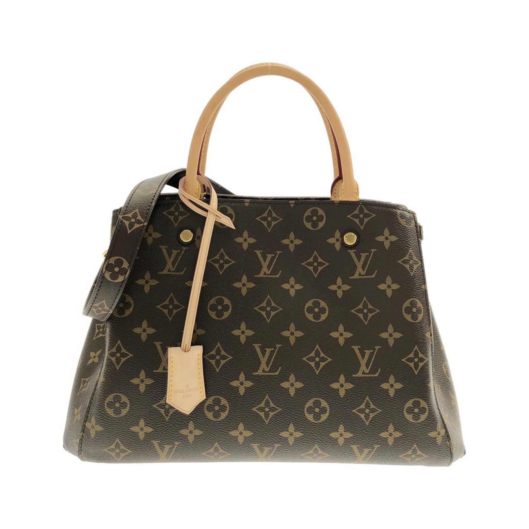 Louis Vuitton Monogram Marron Coated Canvas Handbag (Pre-Owned)