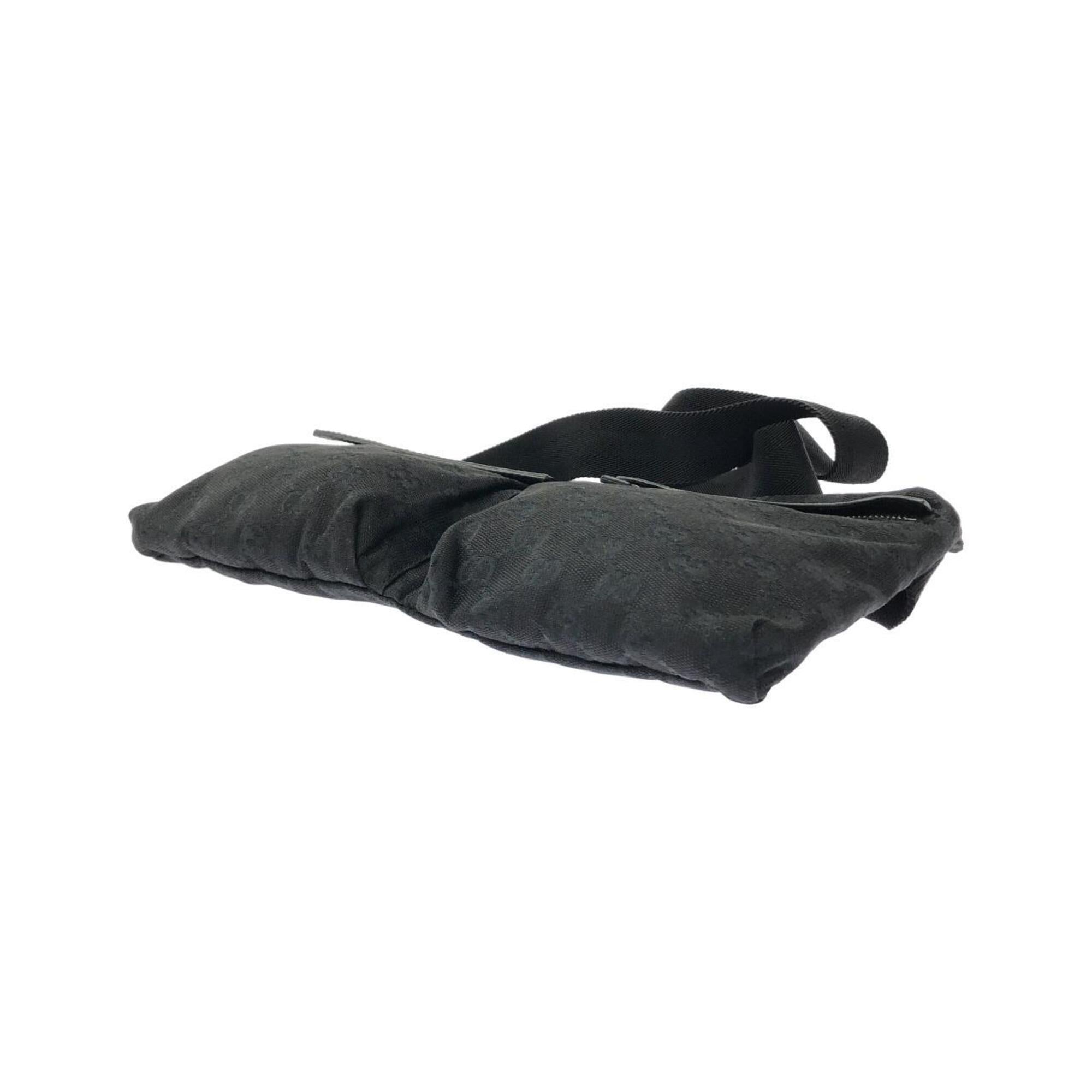 Gucci Black Gg Canvas Fanny Pack (Pre-Owned)