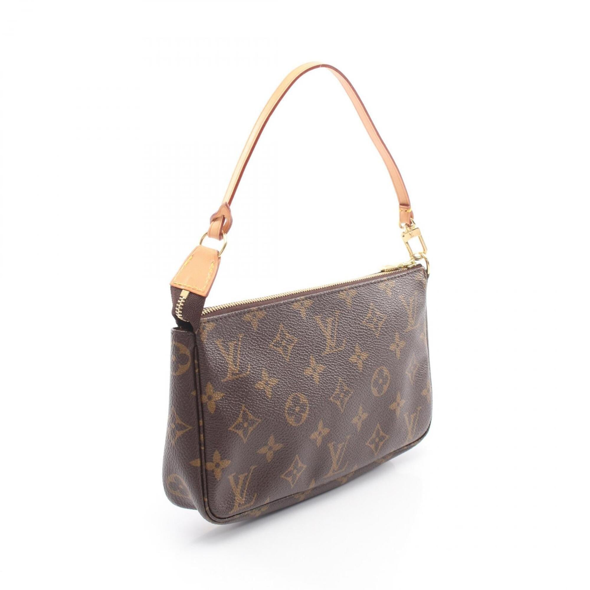 Louis Vuitton Brown Coated Canvas Leather Handbag (Pre-Owned)