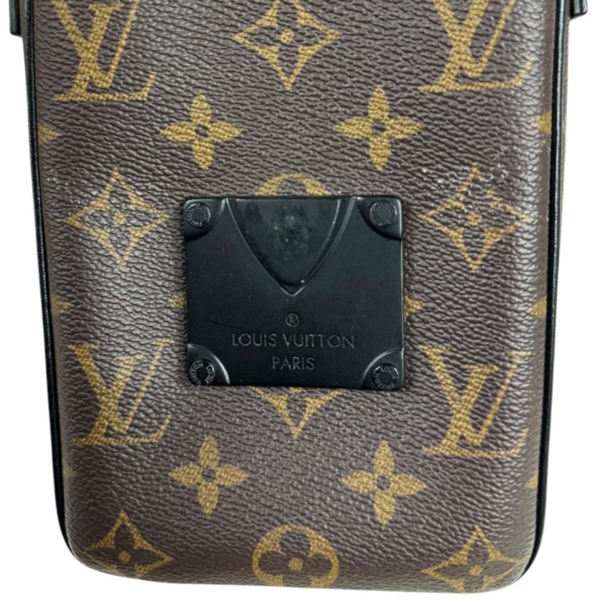 Louis Vuitton Monogram Macassar Black Brown Shoulder Bag (Pre-Owned)