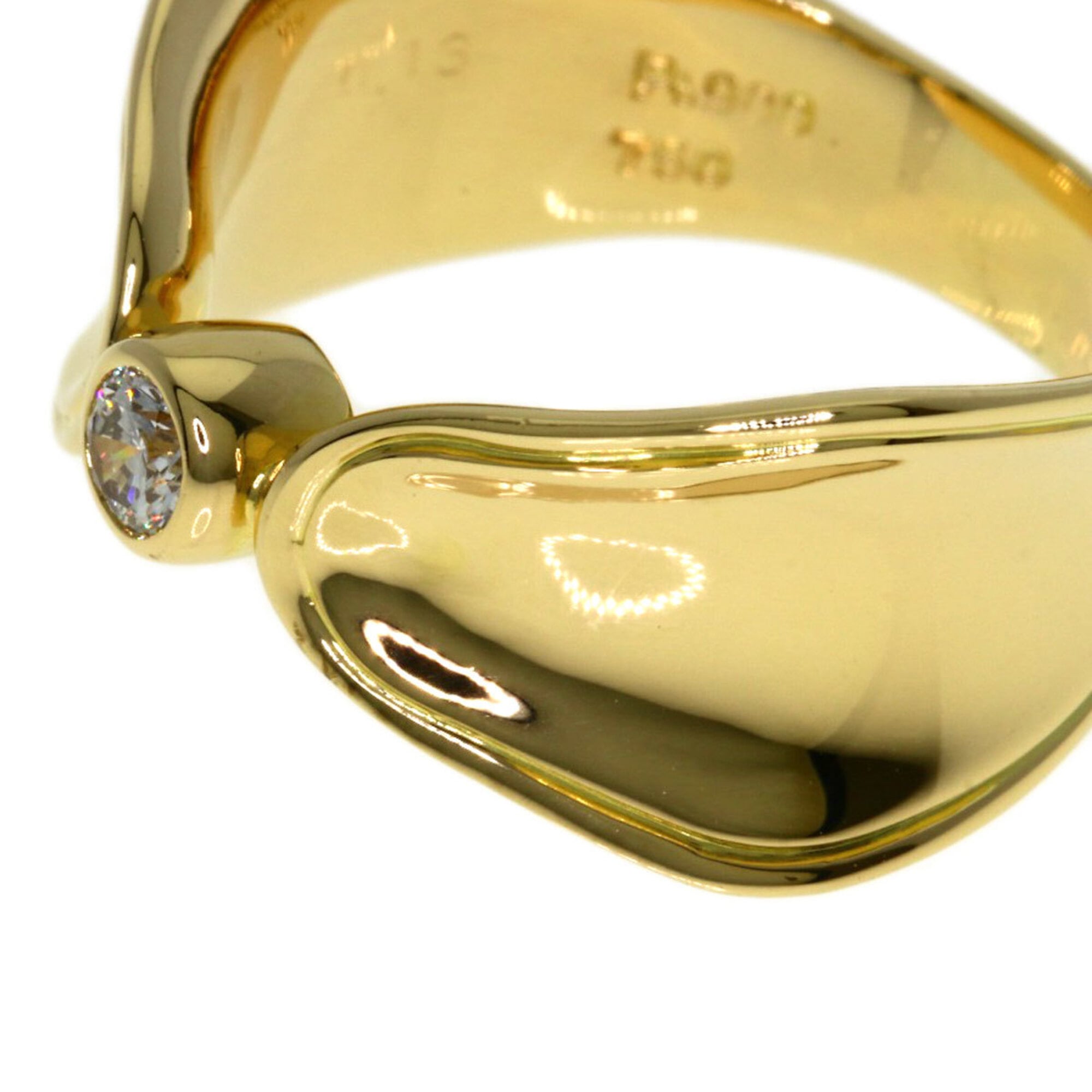 Celine Yellow Gold (18K) Platinum Platinum 900 Band Ring (Pre-Owned)