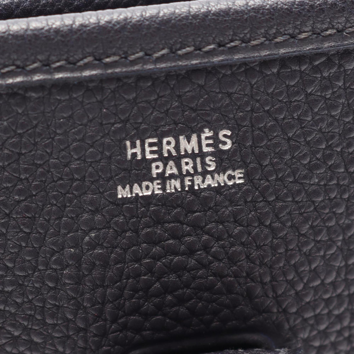 Hermes Navy Togo Leather Handbag Shoulder Bag (Pre-Owned)