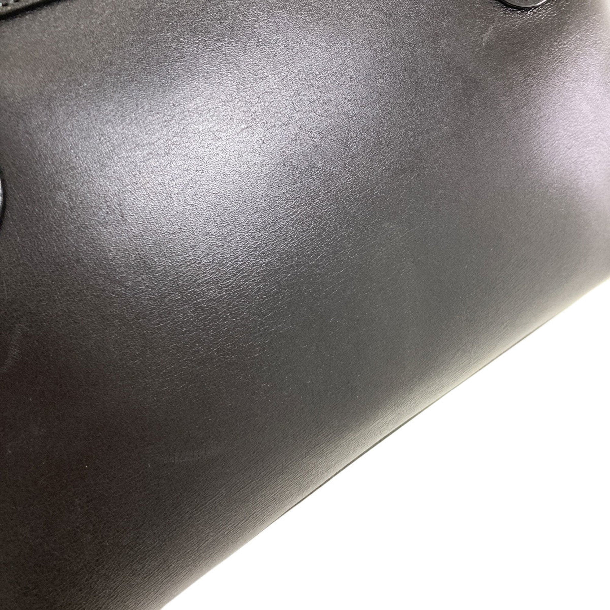 Salvatore Ferragamo Black Leather Tote Bag (Pre-Owned)
