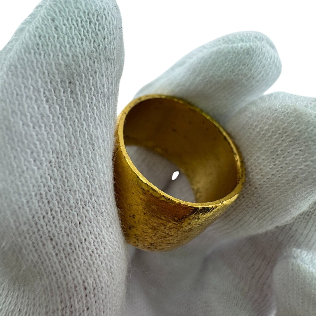 Chanel Gold Black Band Ring (Pre-Owned)