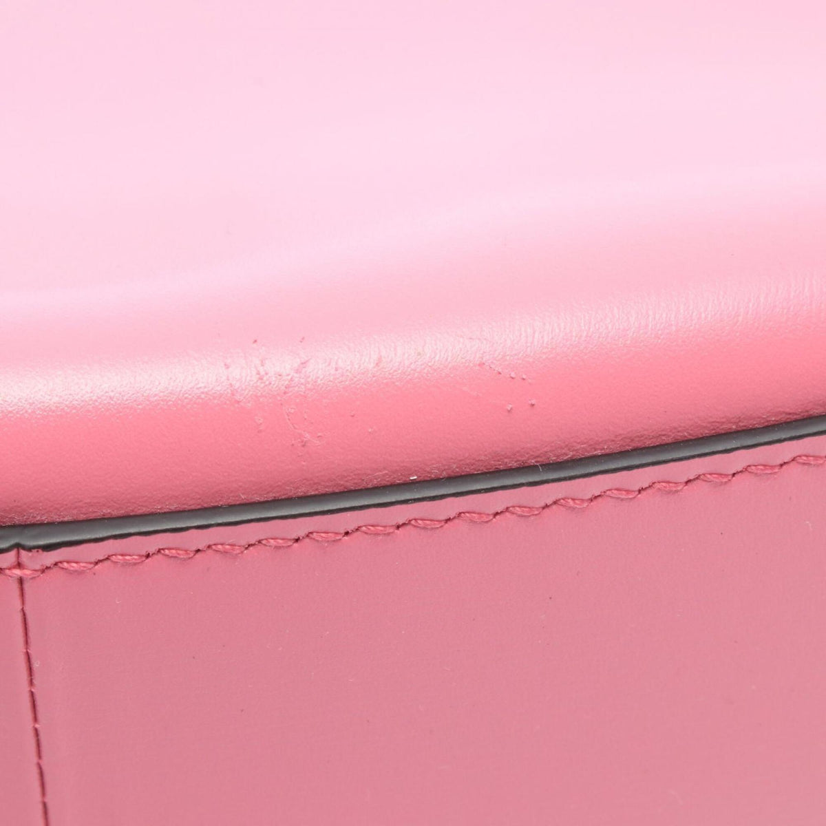 Prada Pink Leather Handbag Shoulder Bag (Pre-Owned)