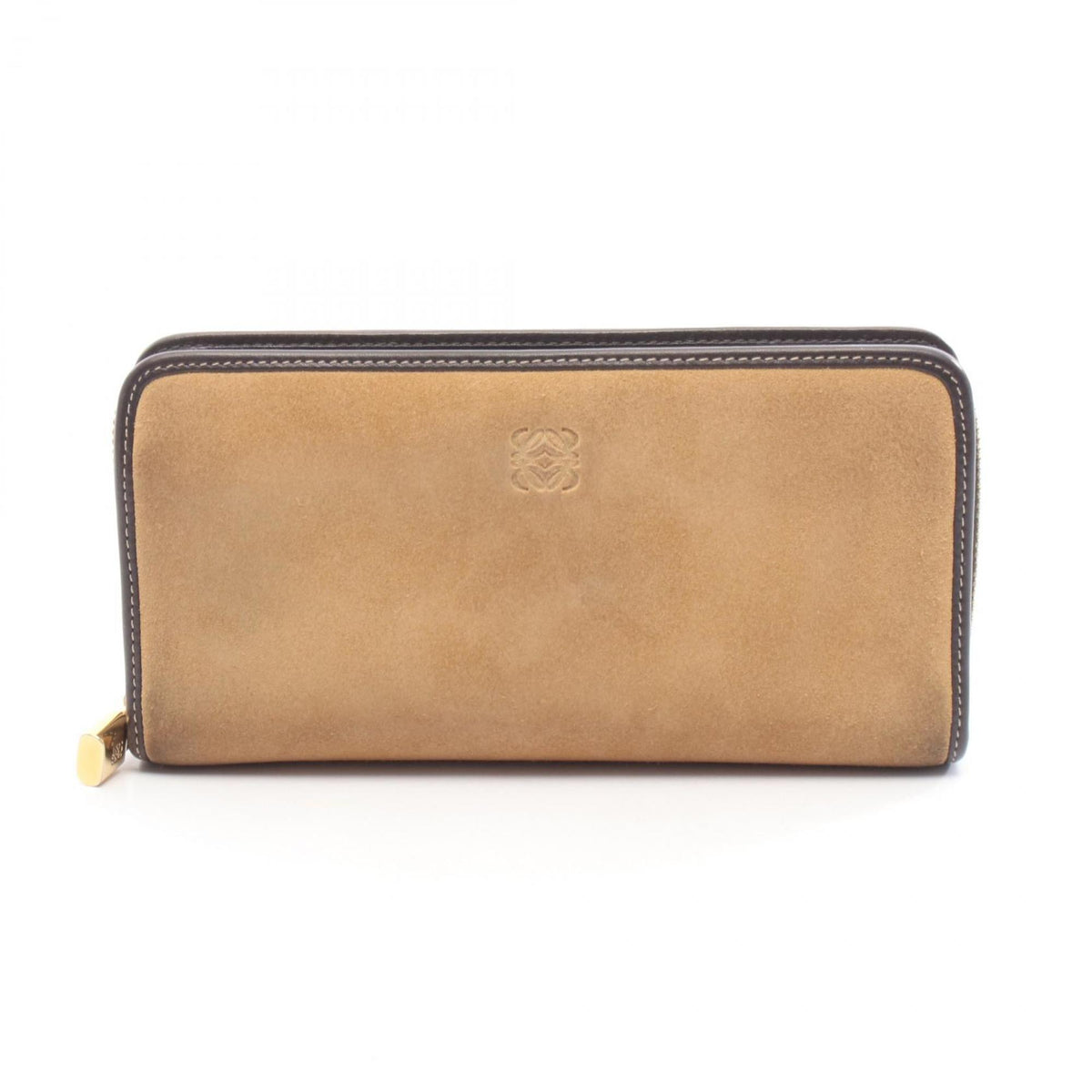 Loewe Brown Leather Long Wallet (Bi-Fold) (Pre-Owned)