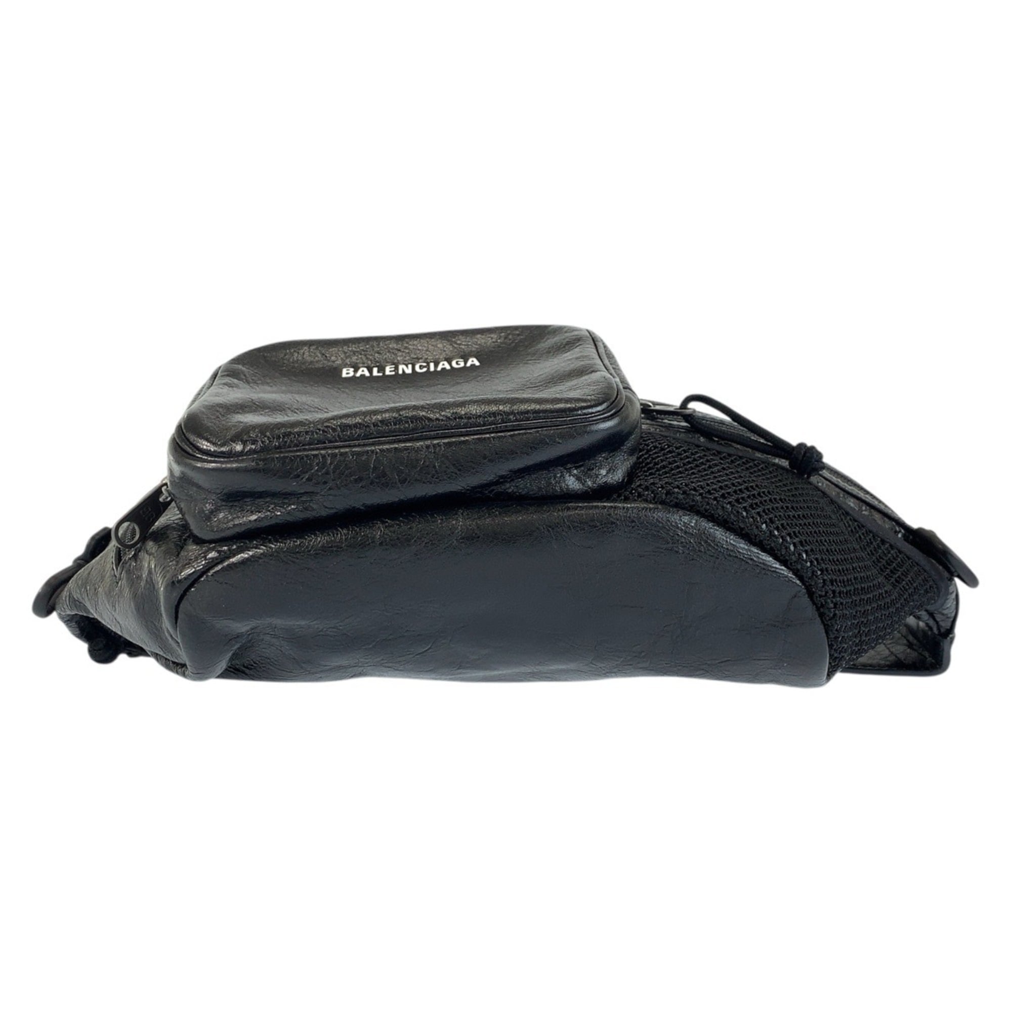 Balenciaga Black Leather Fanny Pack (Pre-Owned)