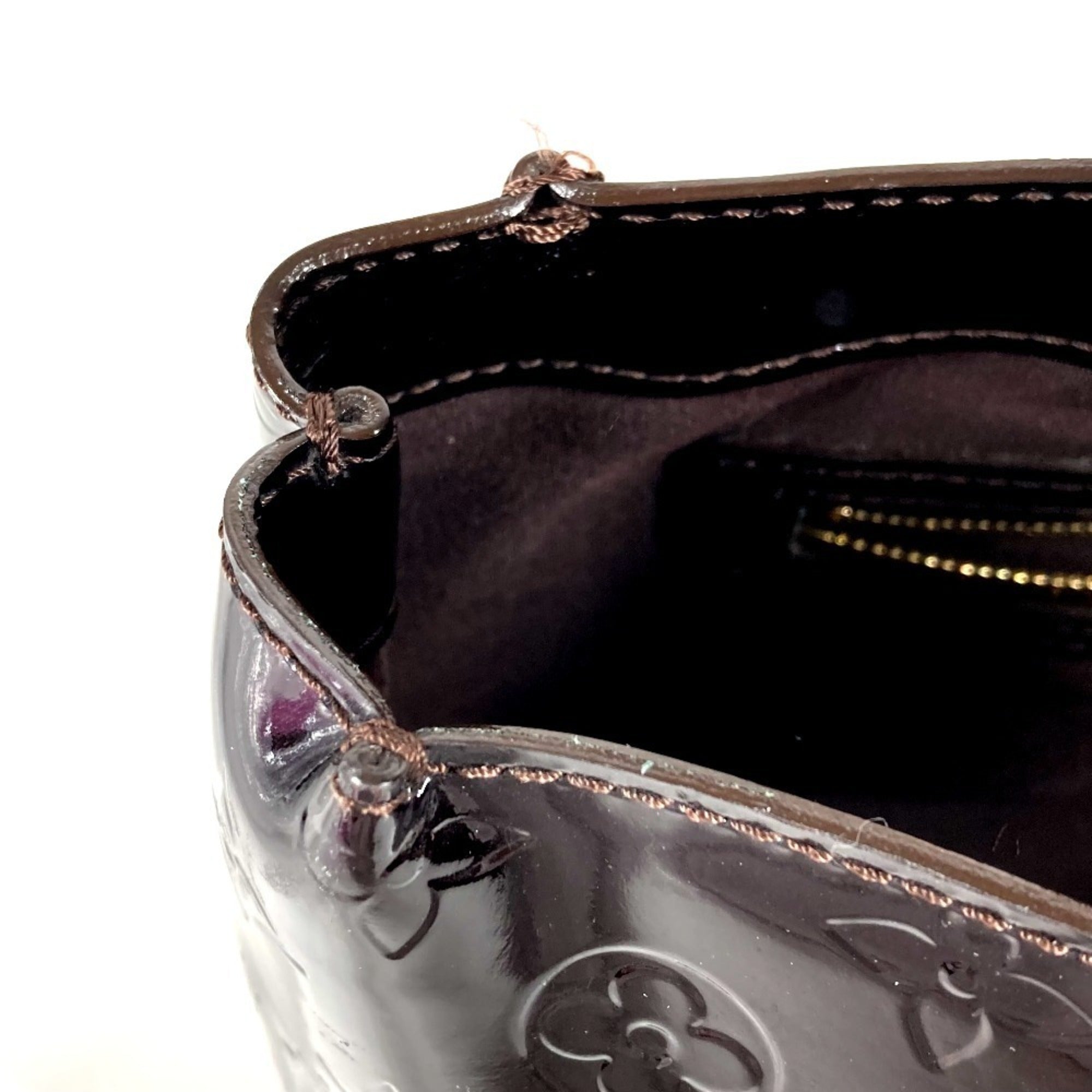 Louis Vuitton Amarante Purple Monogram Vernis Handbag Tote Bag (Pre-Owned)