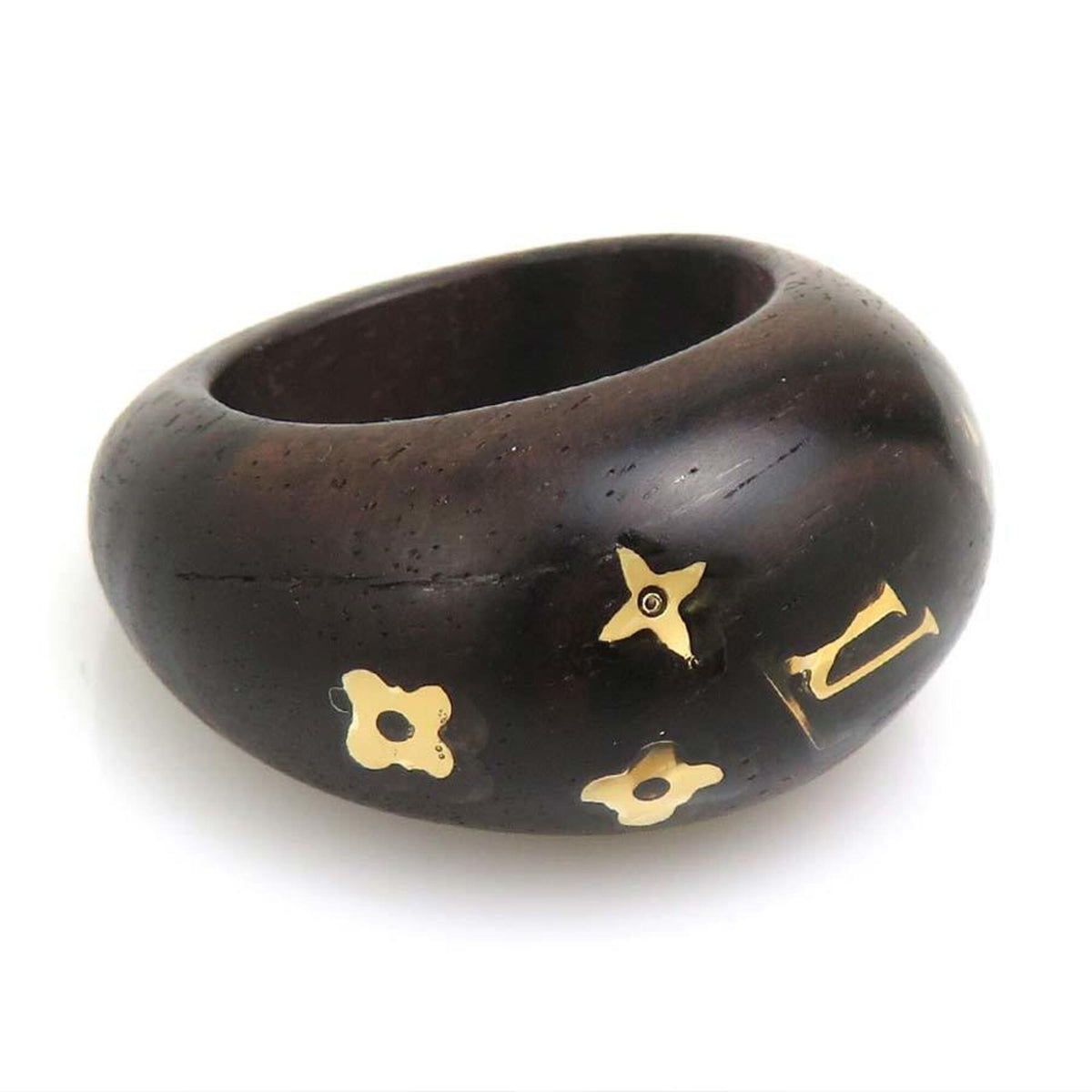 Louis Vuitton Brown Wood Band Ring (Pre-Owned)