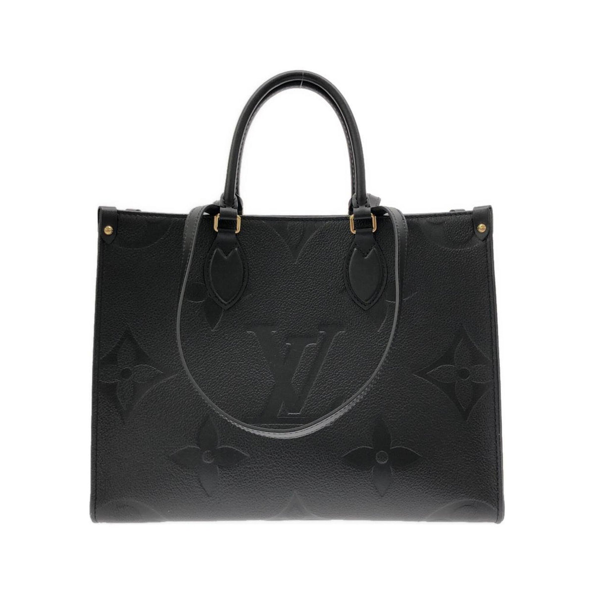 Louis Vuitton Black Leather Handbag (Pre-Owned)