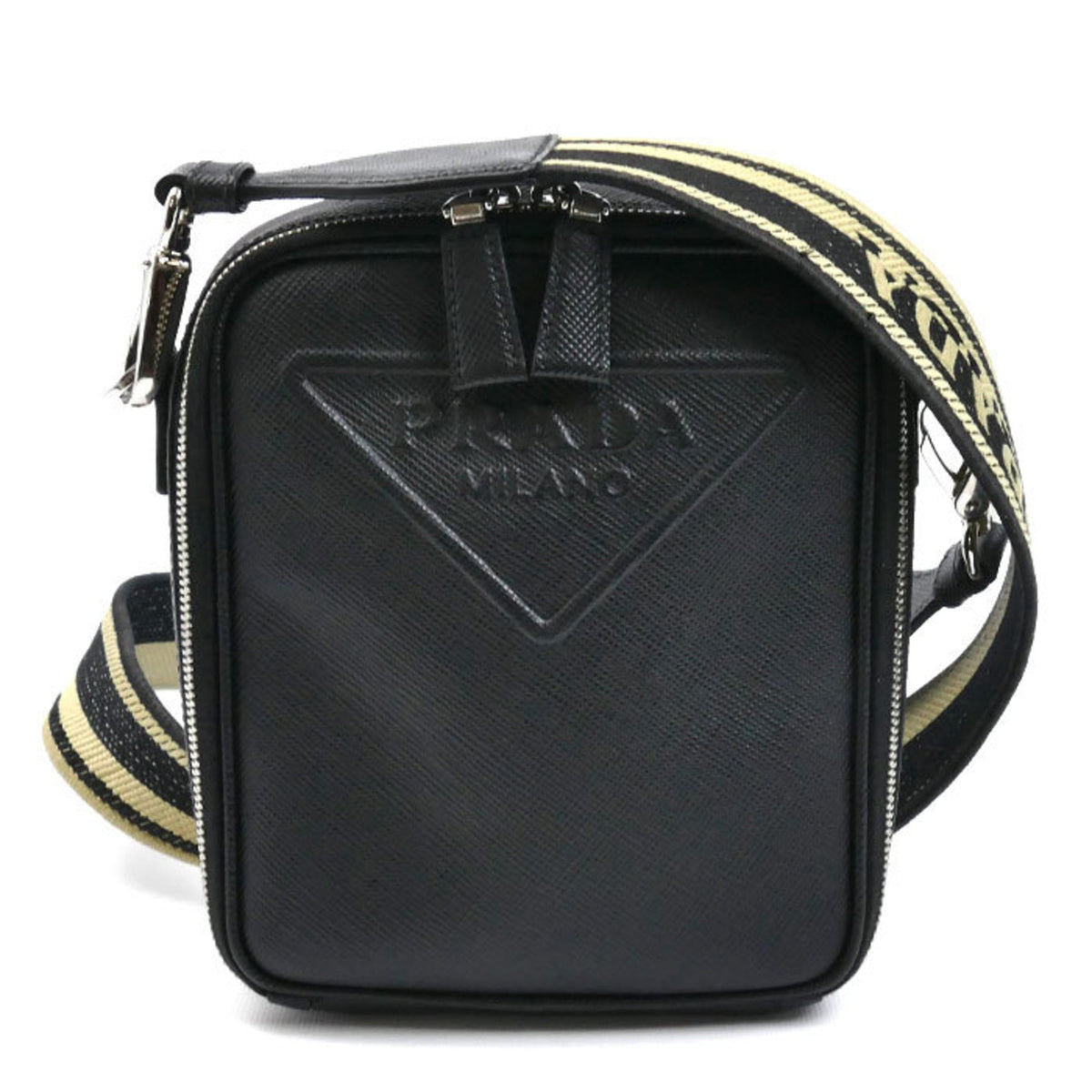 Prada Black Leather Shoulder Bag (Pre-Owned)