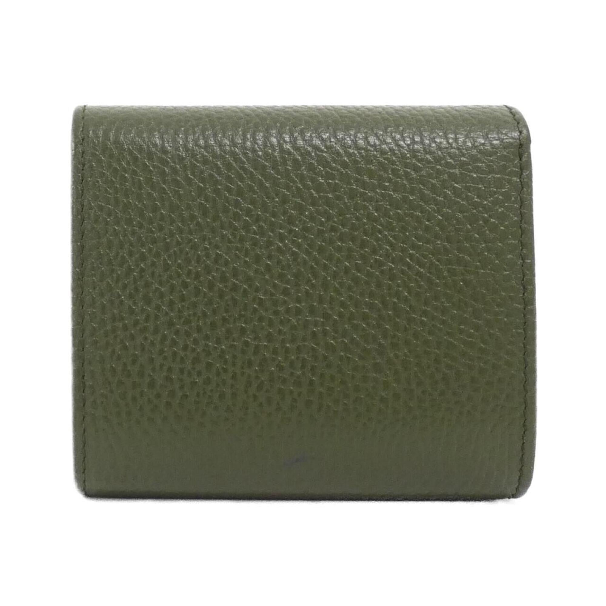 Gucci Green Leather Wallet (Bi-Fold) (Pre-Owned)