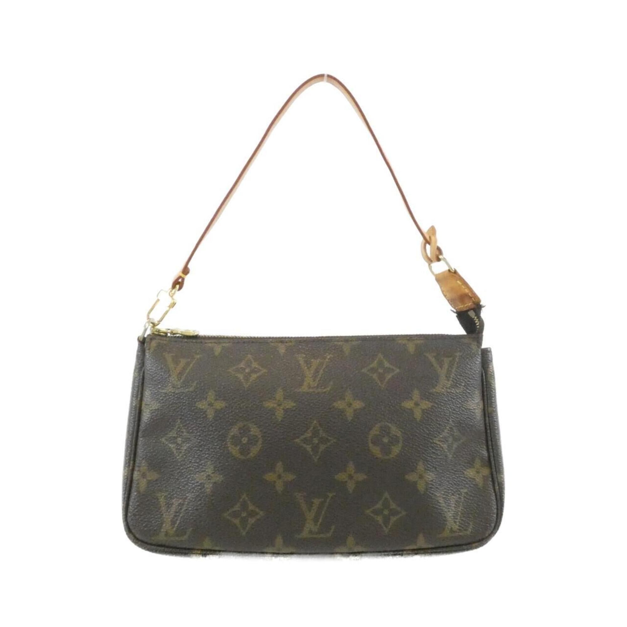Louis Vuitton Brown Coated Canvas Pochette Pouch (Pre-Owned)