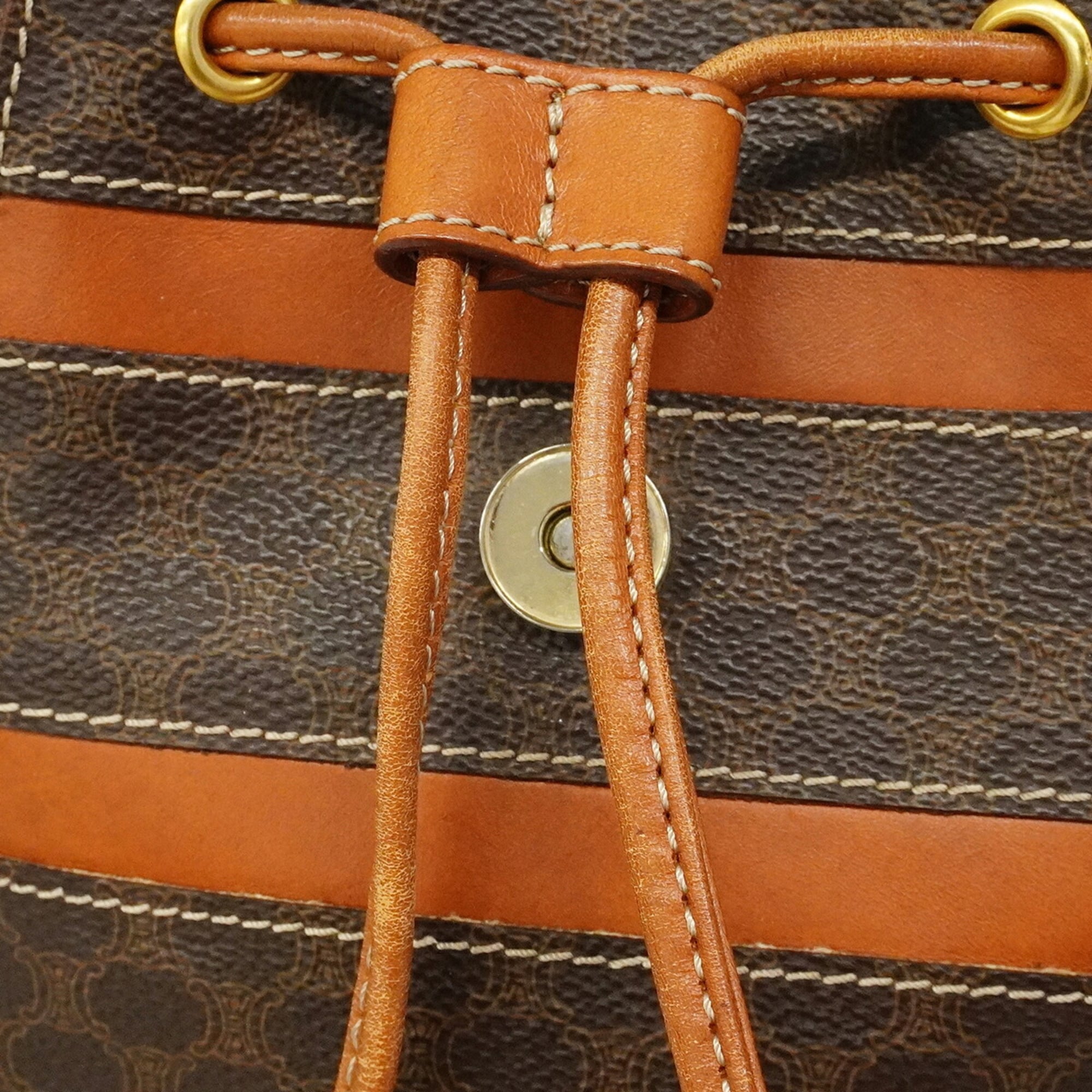 Celine Brown Pvc Backpack (Pre-Owned)