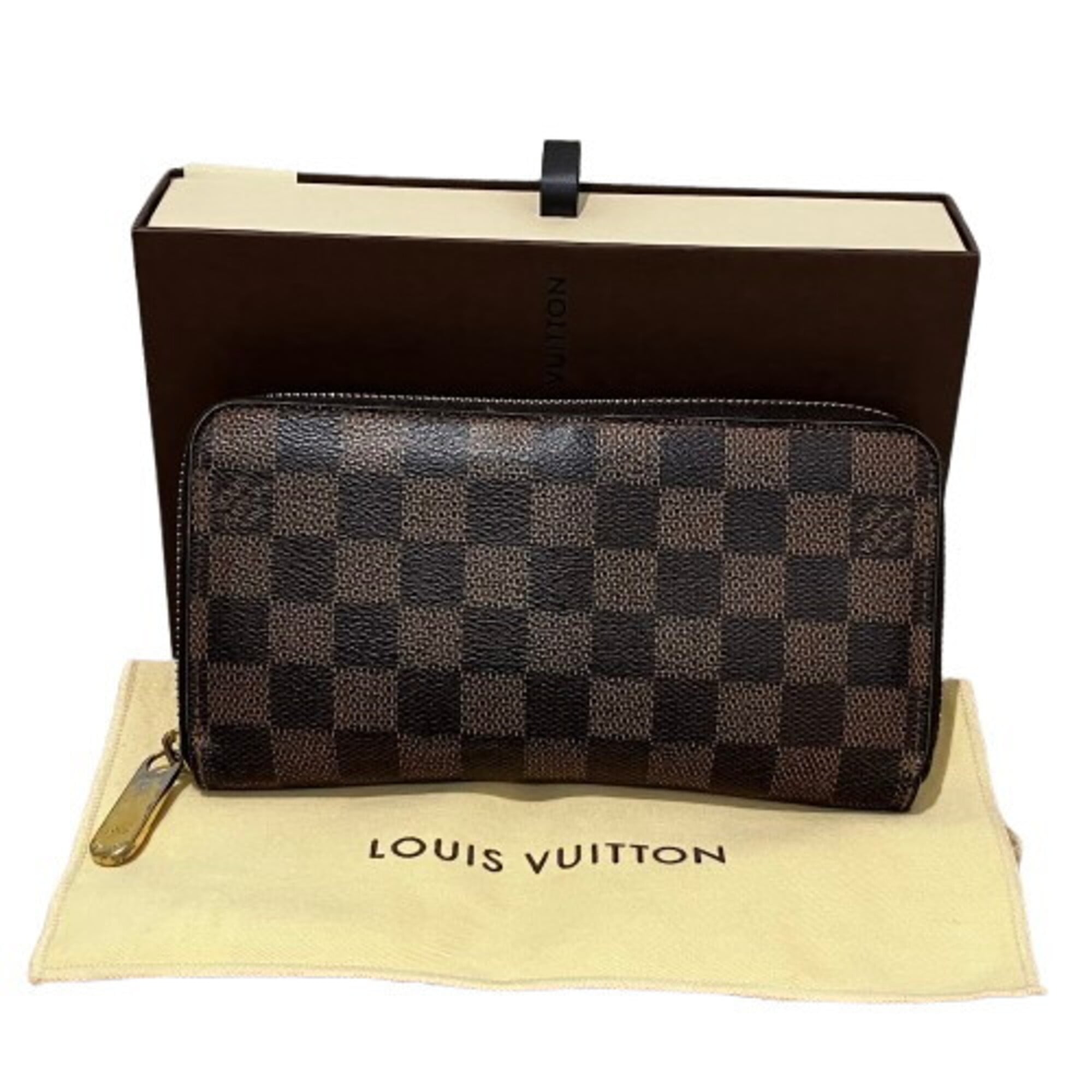 Louis Vuitton Damier Brown Pvc Long Wallet (Bi-Fold) (Pre-Owned)