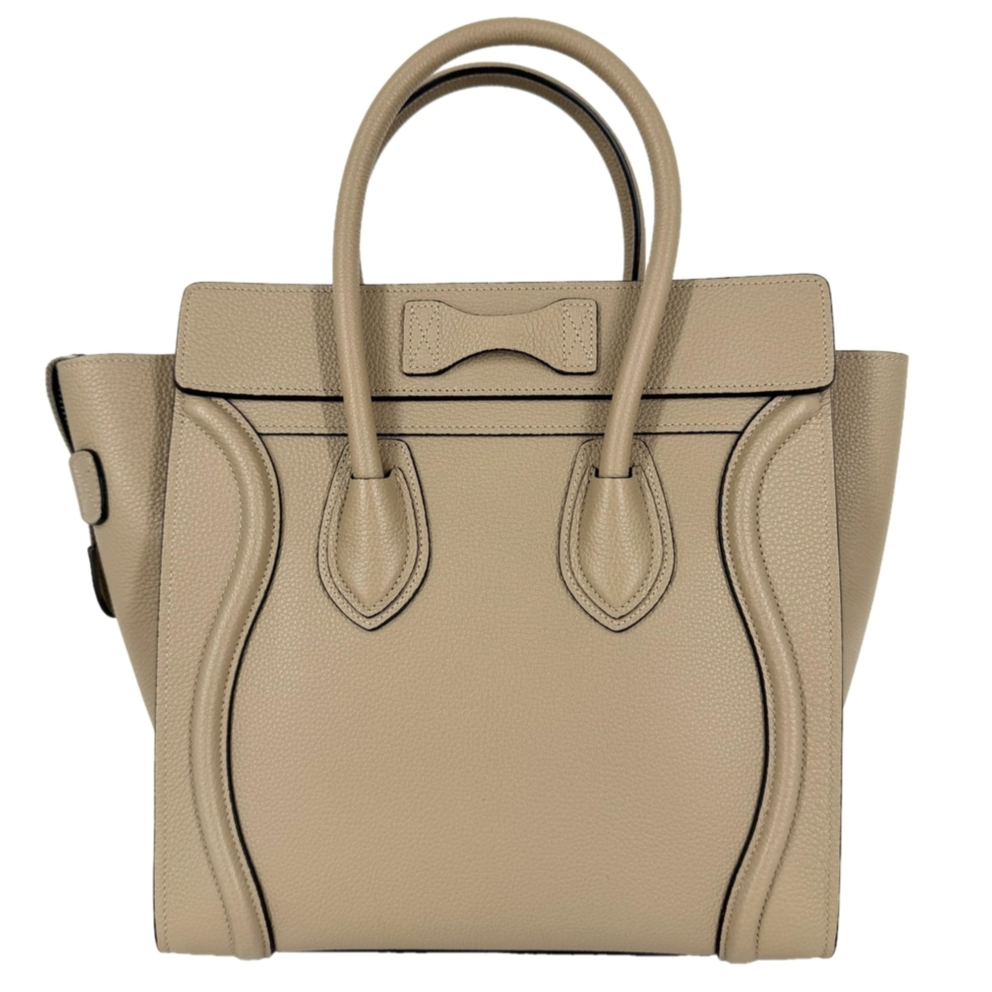 Celine Brown White Leather Handbag (Pre-Owned)