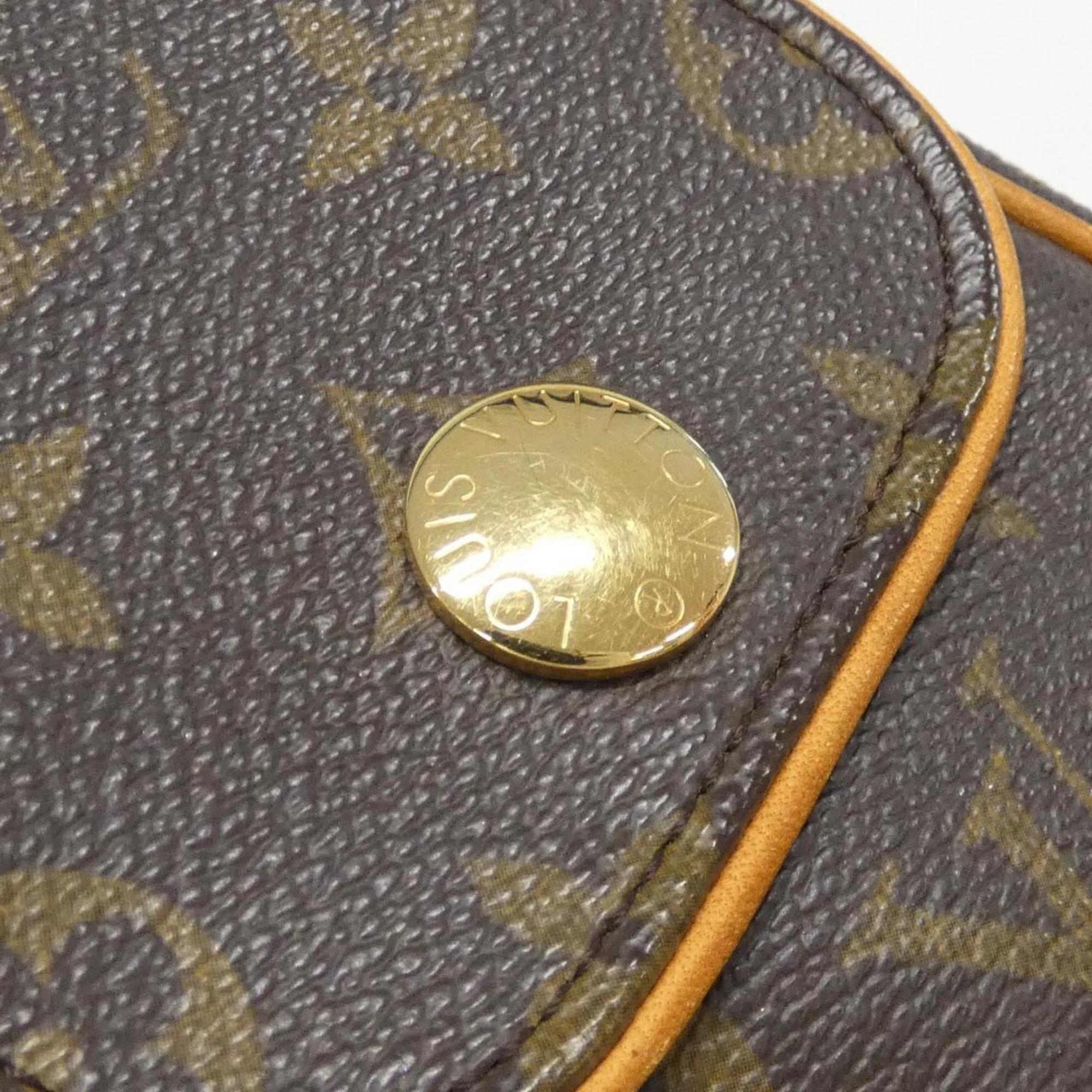 Louis Vuitton Marron Coated Canvas Pochette Shoulder Bag (Pre-Owned)