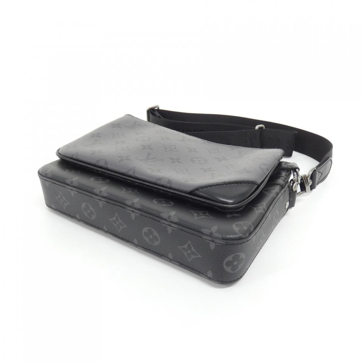 Louis Vuitton Black Coated Canvas Shoulder Bag (Pre-Owned)
