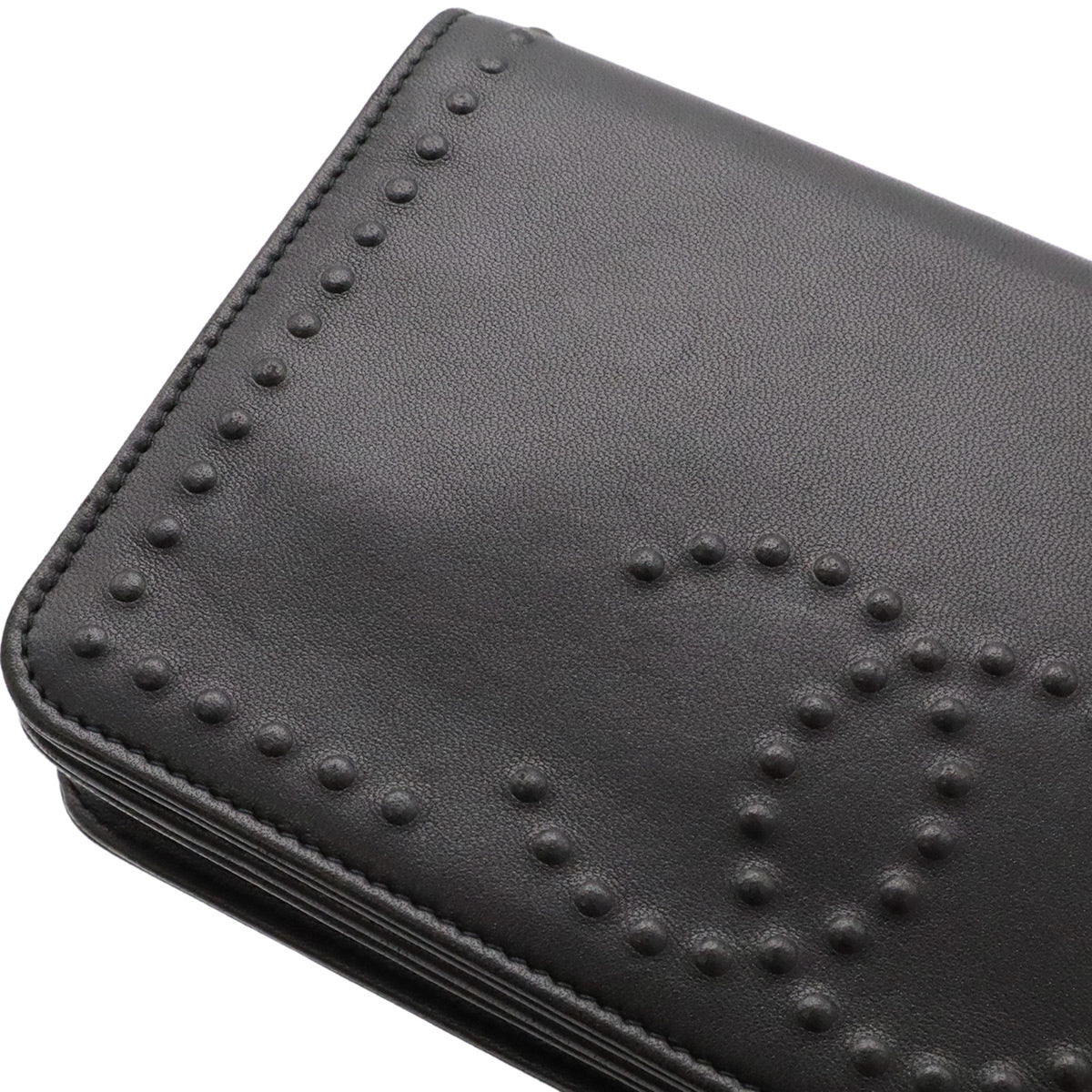 Chanel Black Leather Chain/Shoulder Wallet (Pre-Owned)