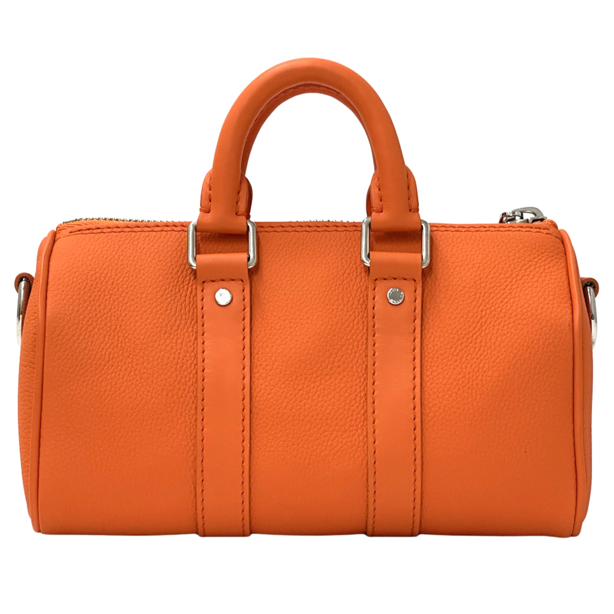 Louis Vuitton Orange Leather Handbag Shoulder Bag (Pre-Owned)