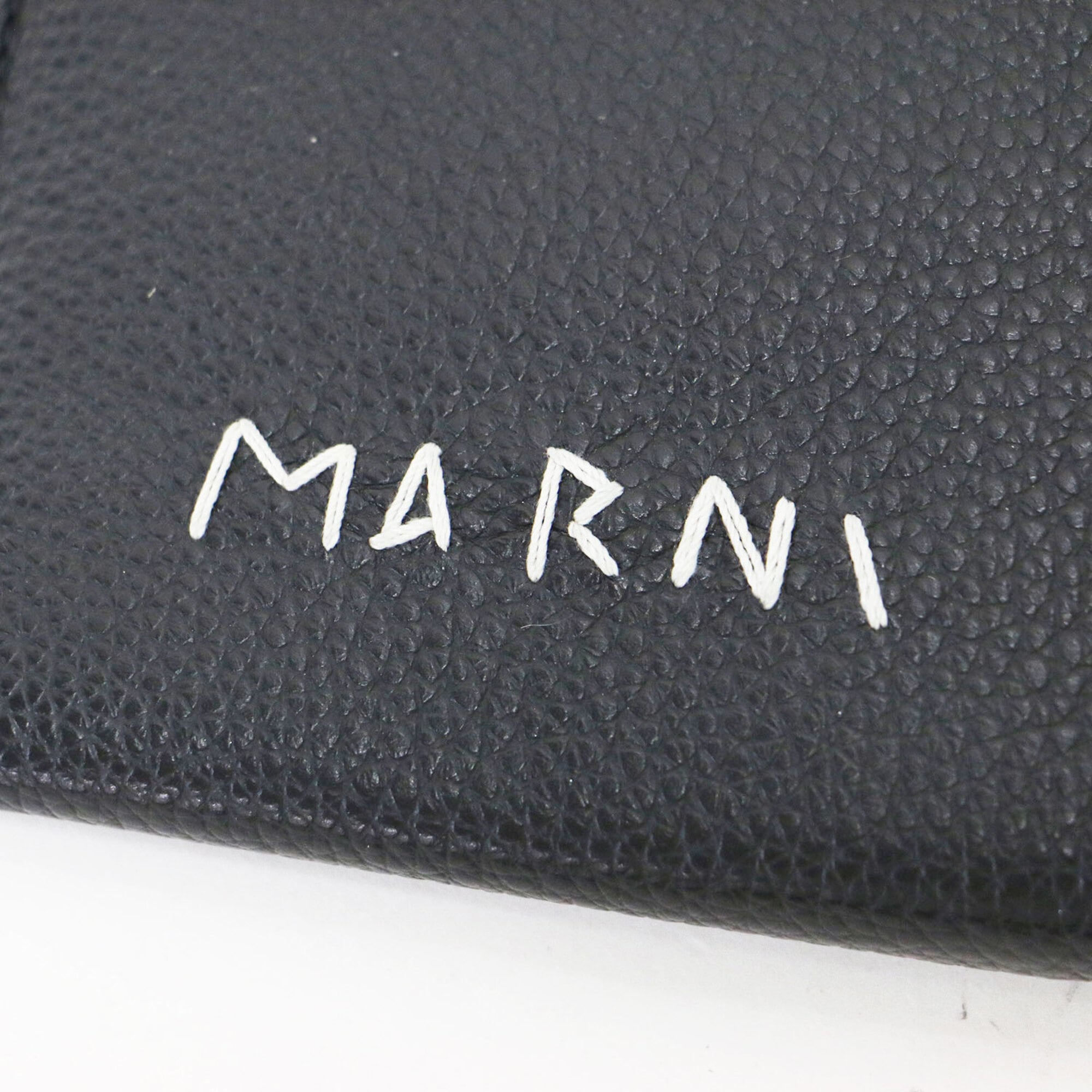 Marni Black Leather Coin Purse/Coin Case (Pre-Owned)