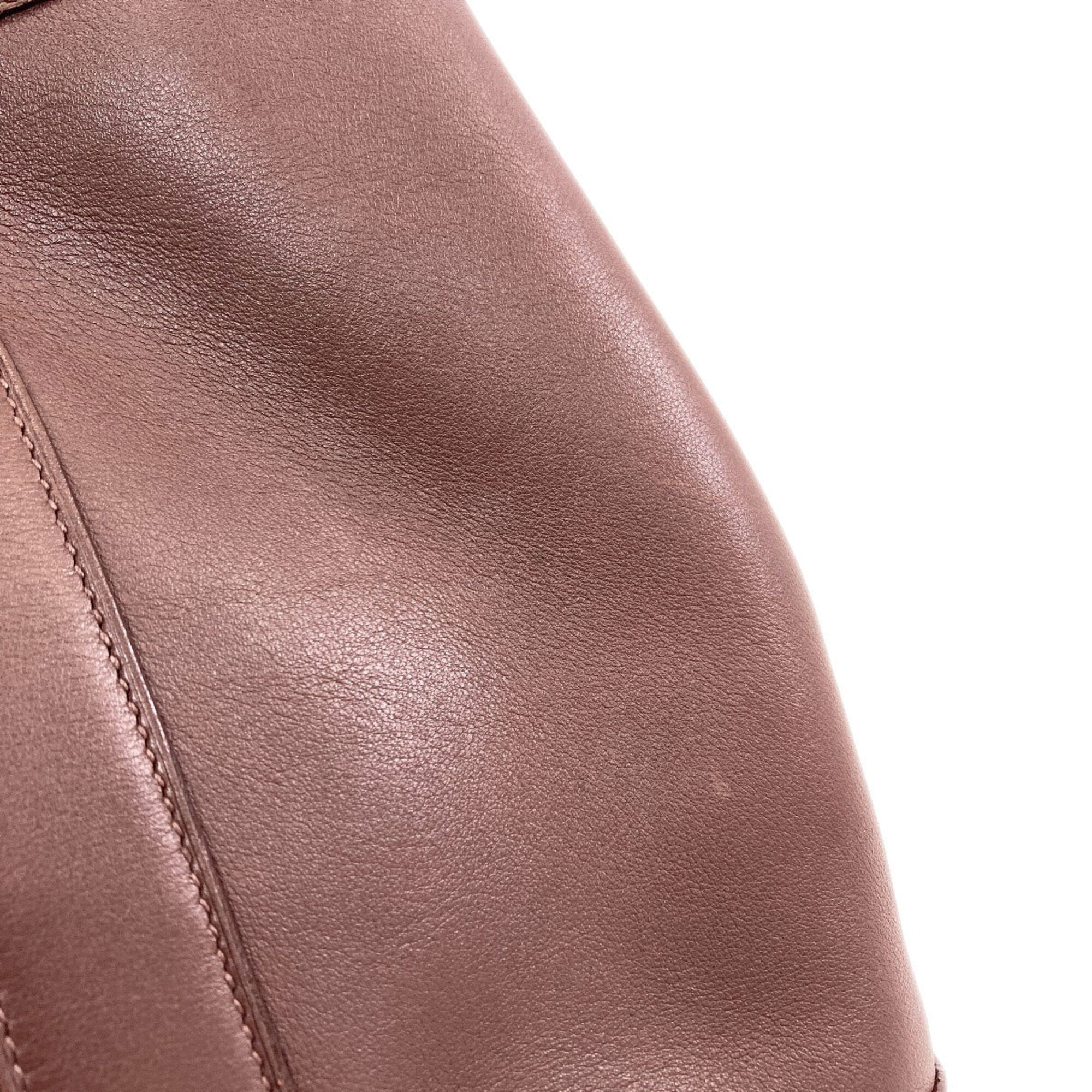 Hermes Garden Brown Swift Leather Handbag (Pre-Owned)