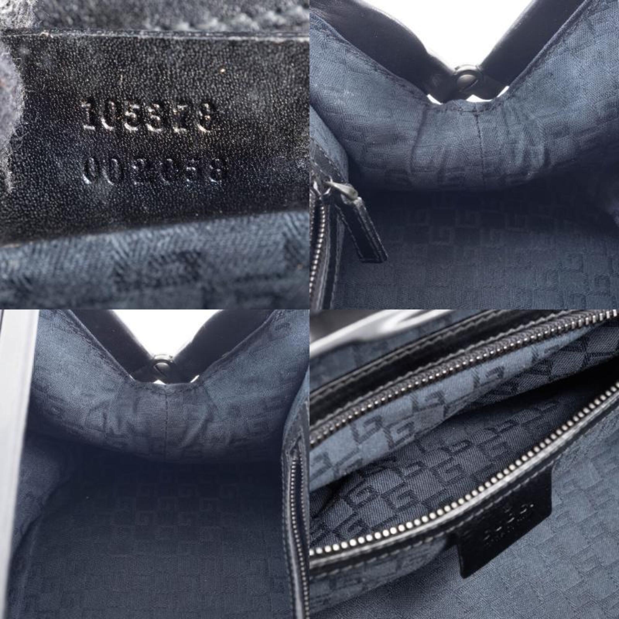 Gucci Black Leather Handbag (Pre-Owned)