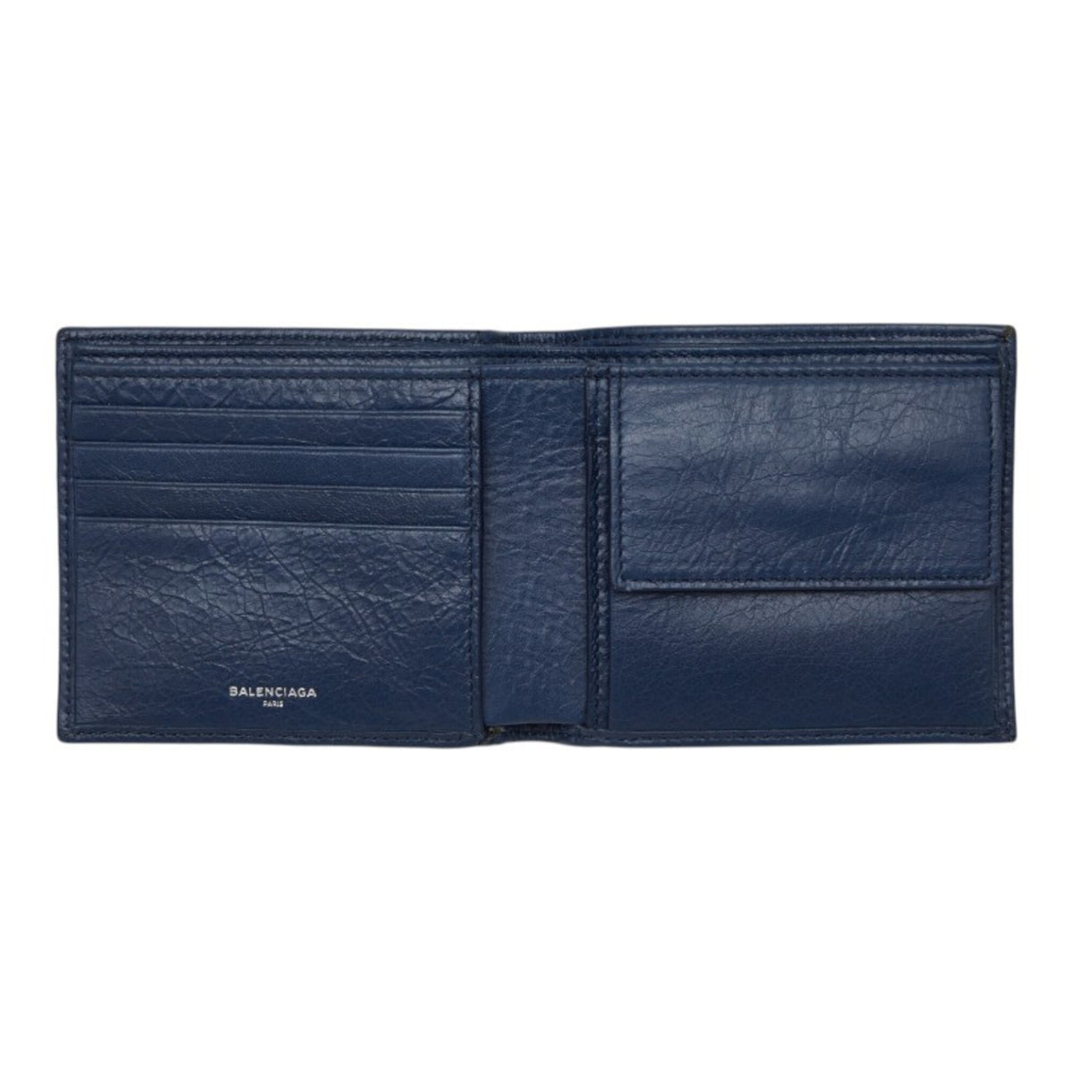 Balenciaga Navy Leather Wallet (Bi-Fold) (Pre-Owned)